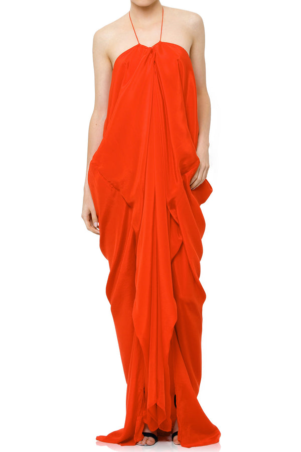 Tangerine Kaftan Dress Women