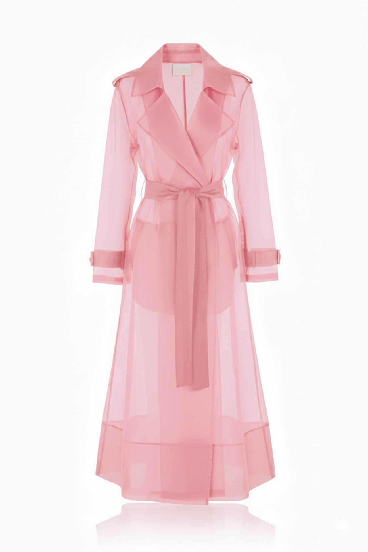 Mary's Rose Pink Lightweight Trench Coat Women | Sheer Summer