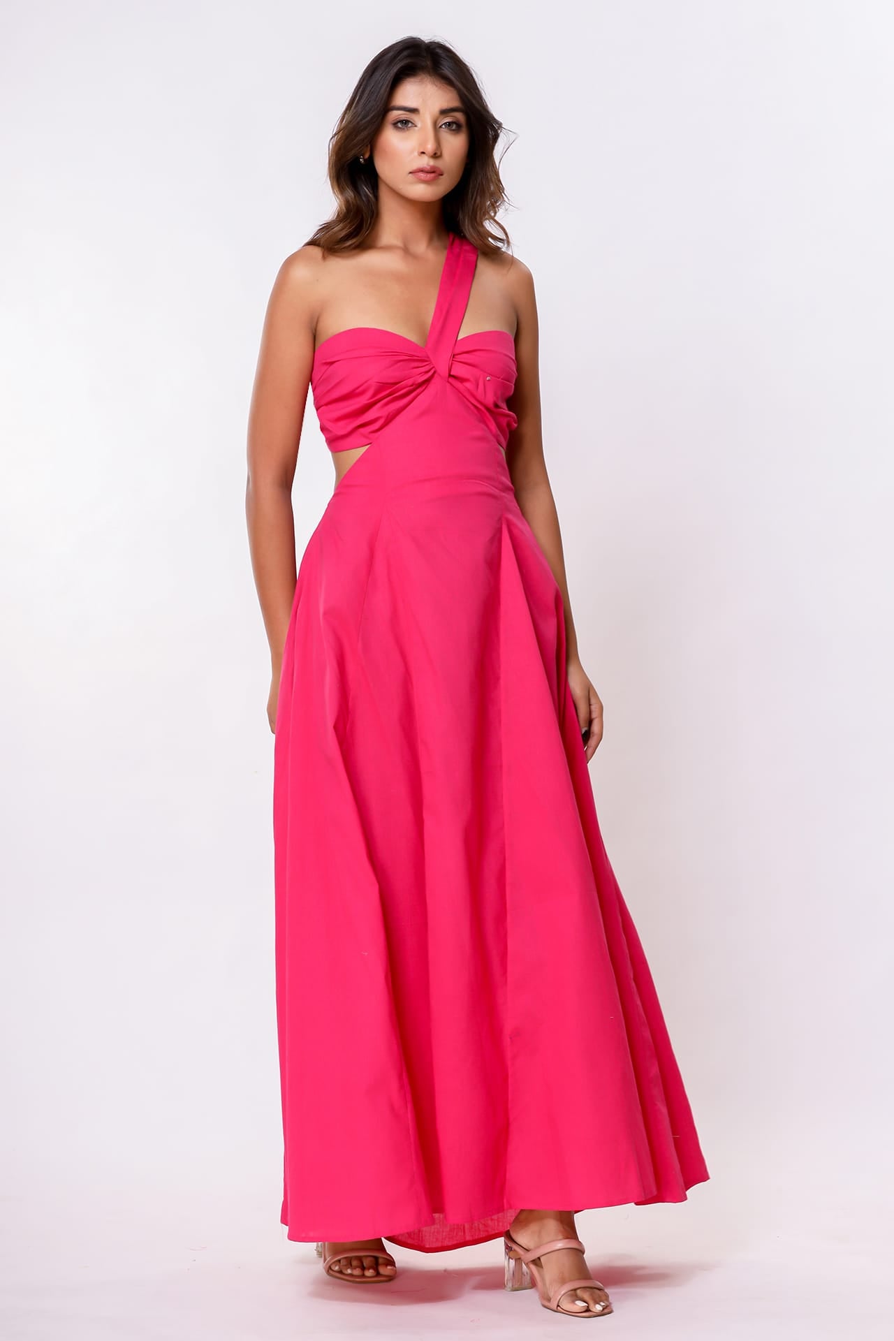 bright pink occasion dress Sherri Hill Dress 56258