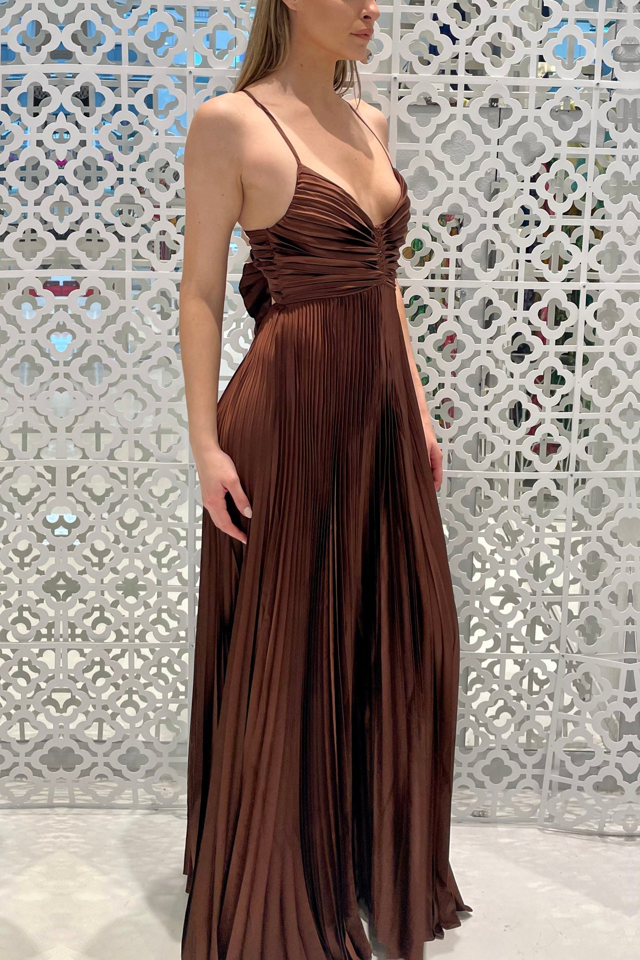 Pleated Long Dresses