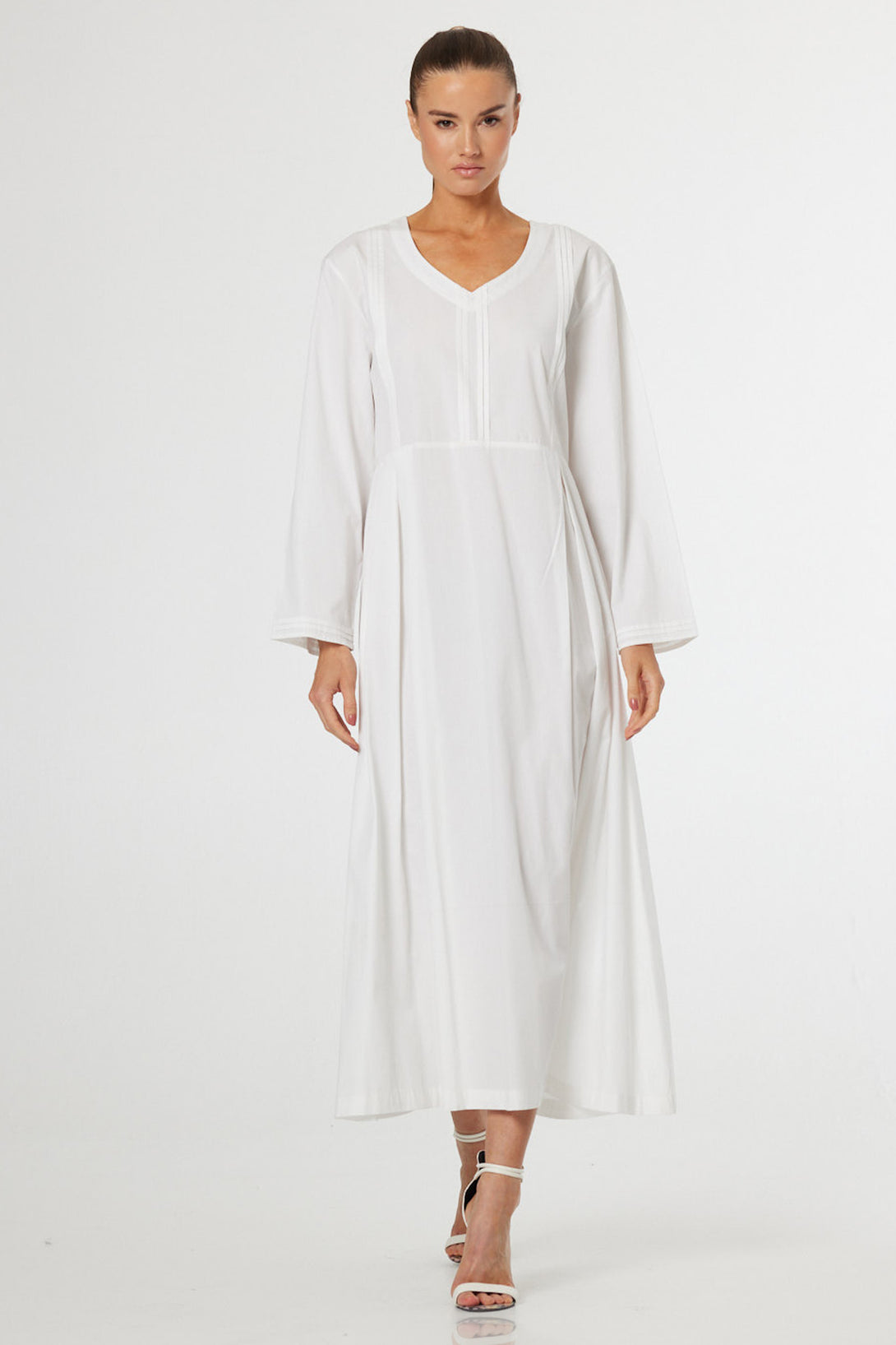 kaftan holiday dress Luxury White Maxi for Women – Shahida Parides how to wear a kaftan with a belt