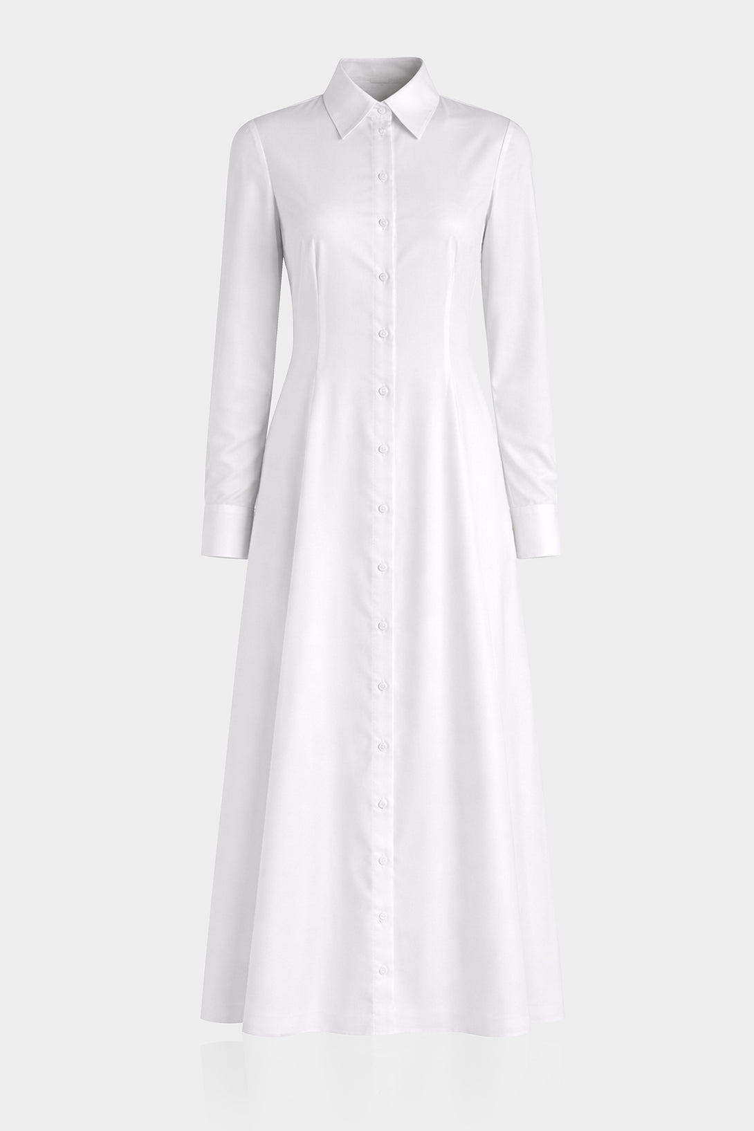 womens longline shirt dress S White Maxi Shirt Dress for Modest Resort Dressing & Cruise Vacation Style