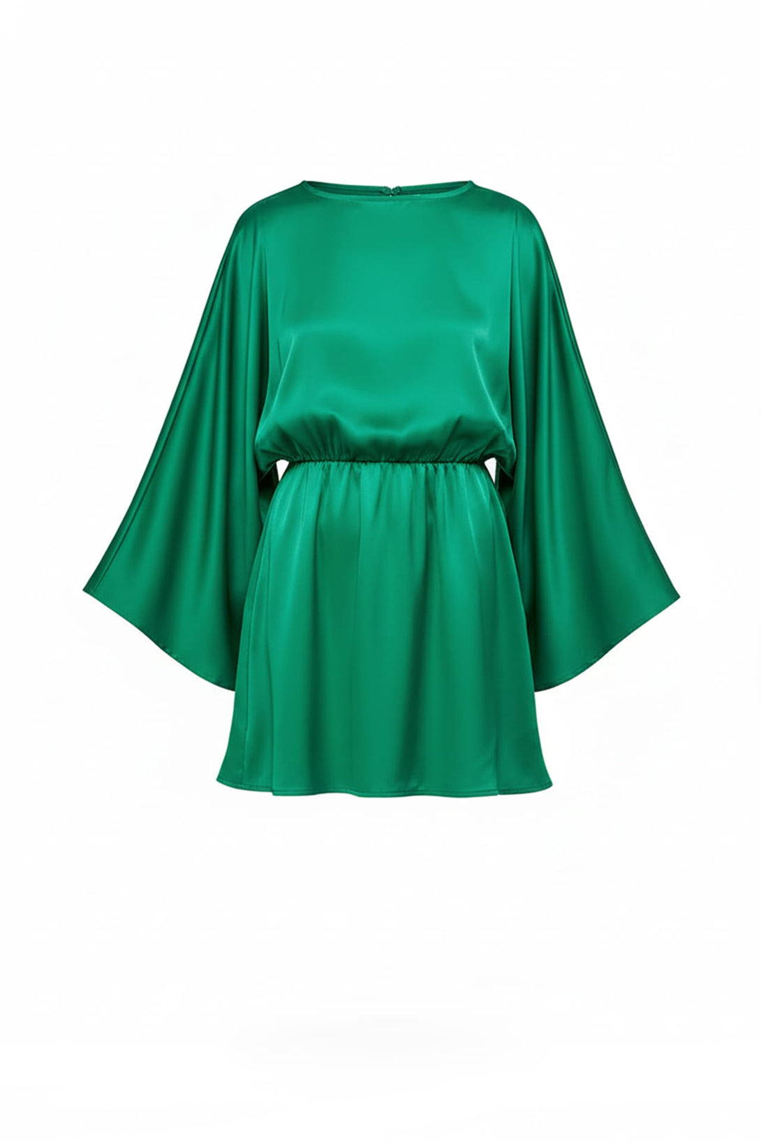 Chic Long Flared Sleeve Mini Dress for Women - Shahida Parides Large Chic Long Flared Sleeve Mini Dress for Women - Shahida Parides Large