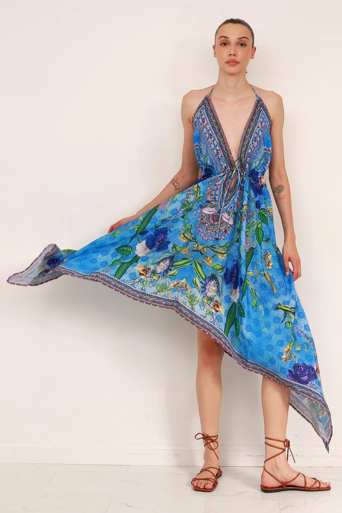denim a line dress Abigail Denim A-Line Dress main image 1