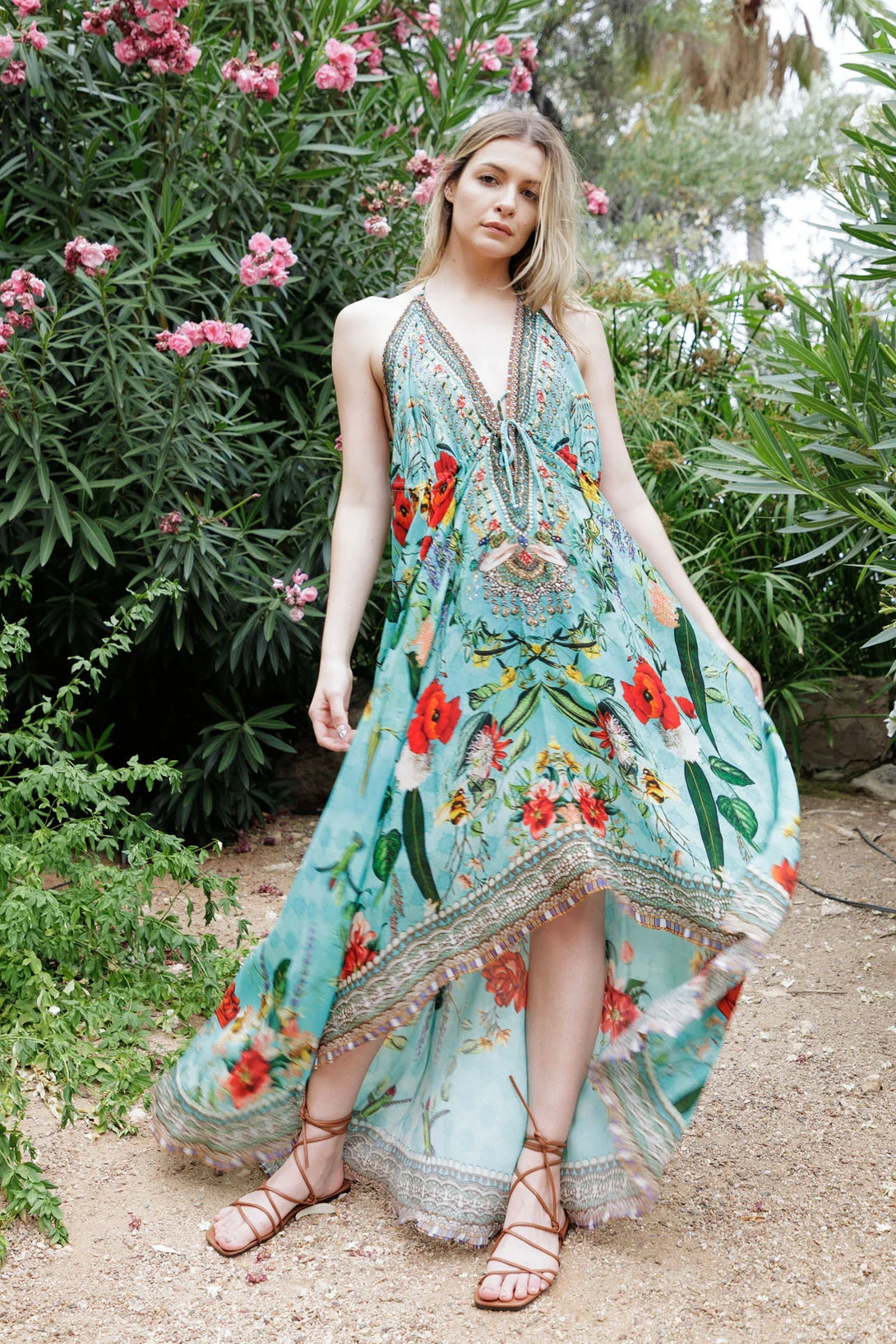 Floral Print Handkerchief Hem Dress | Shahida Shahida Parides Floral Print Handkerchief Hem Dress | Shahida Shahida Parides