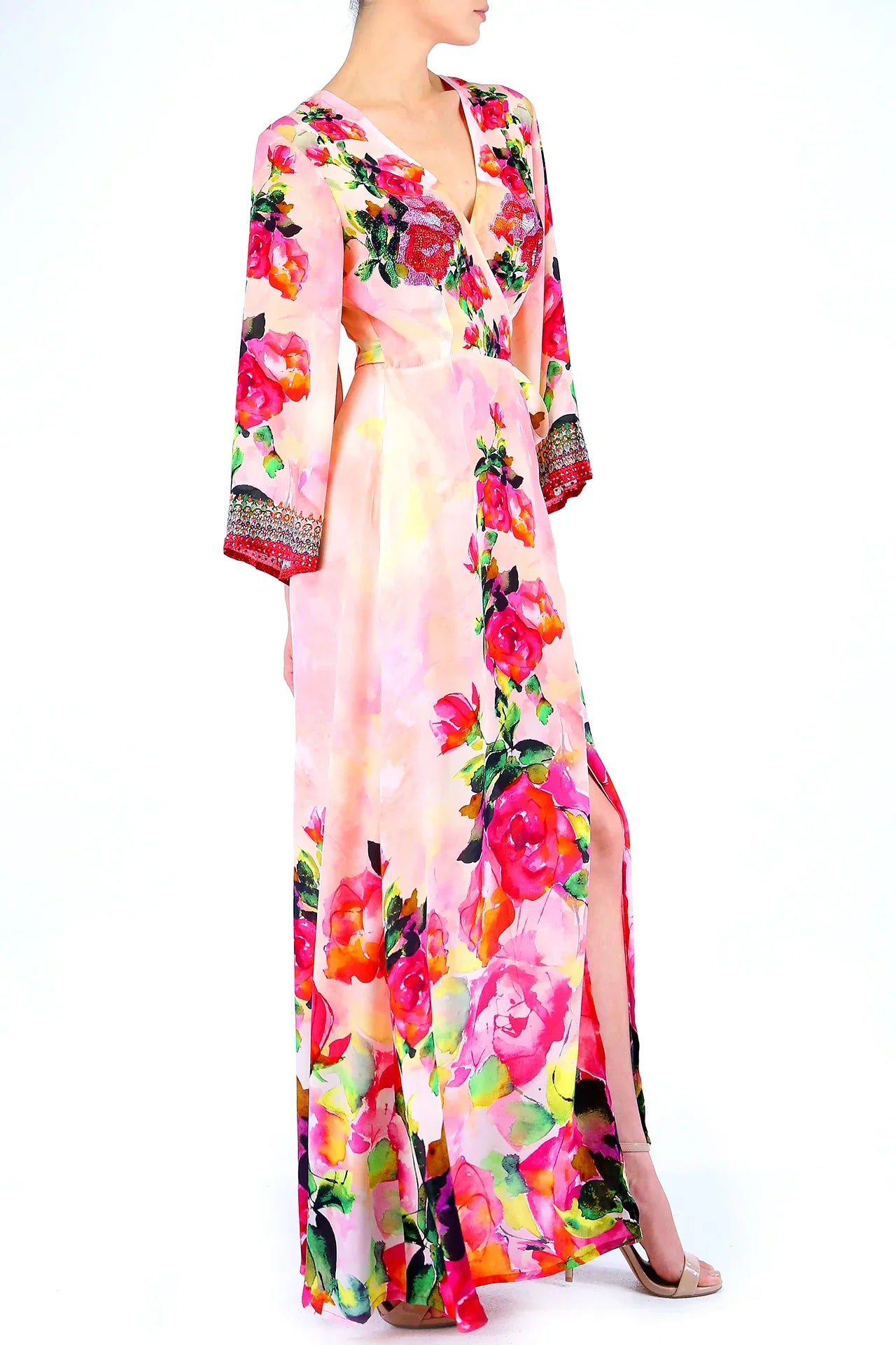 Luxury Designer Maxi Wrap Dresses Small