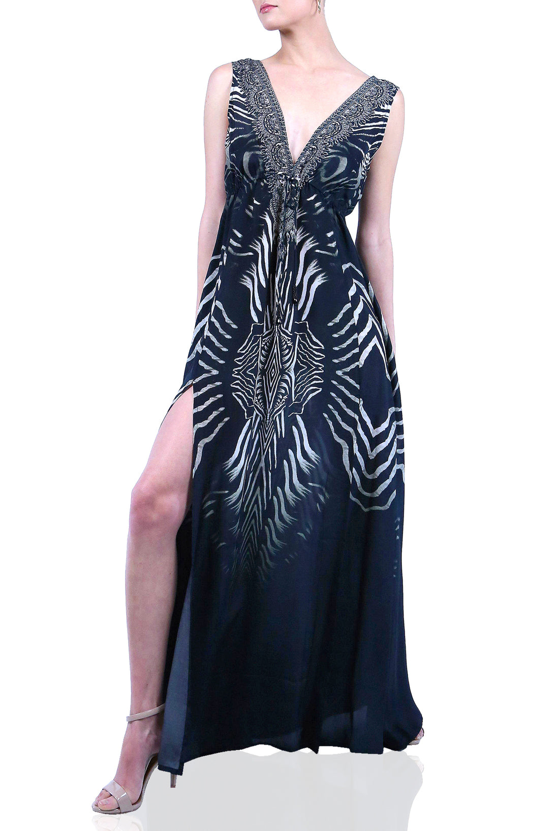  black backless maxi dress, summer maxi dresses for women, plunging v neck formal dress,