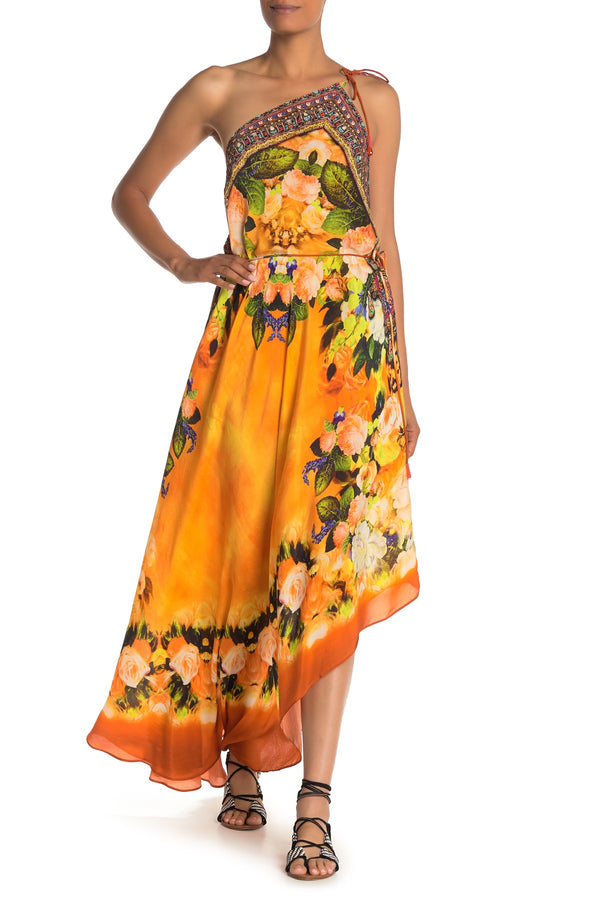 Convertible Floral Print Long dress