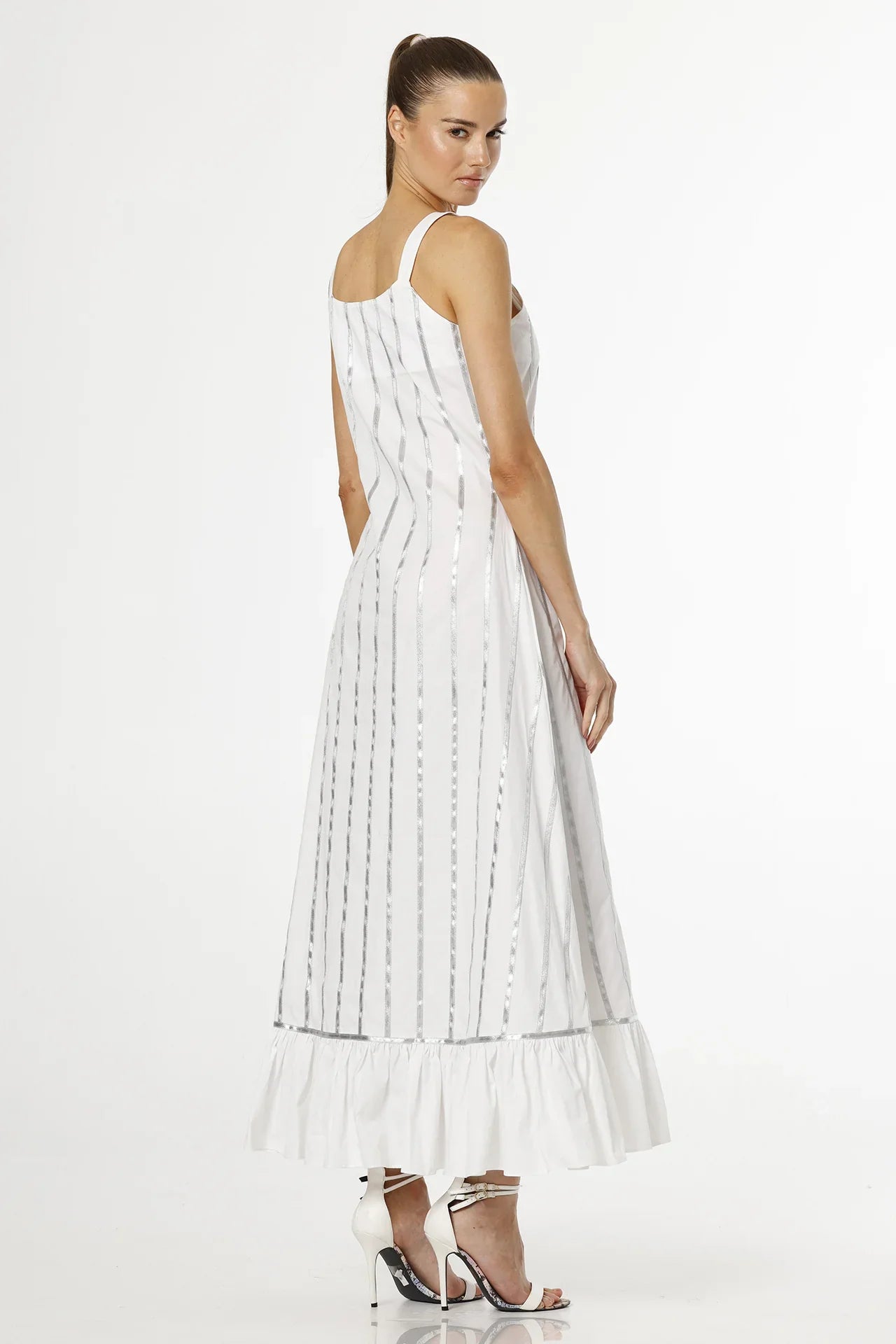 white designer summer dress White Cotton Summer Dress Mini Waisted White Robe/Puff Sleeves Belted Dress Women Designer Summer Custom made Dress/Mini Prairie White Dress