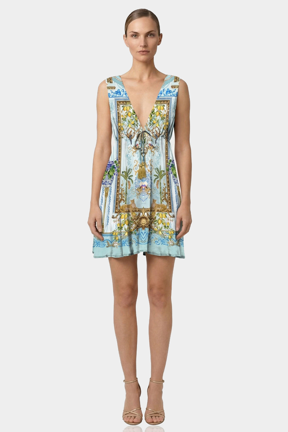 Designer Classy Mini Dress | Sleeveless Mini Dress - Shahida Parides Designer Classy Mini Dress | Sleeveless Mini Dress - Shahida Parides