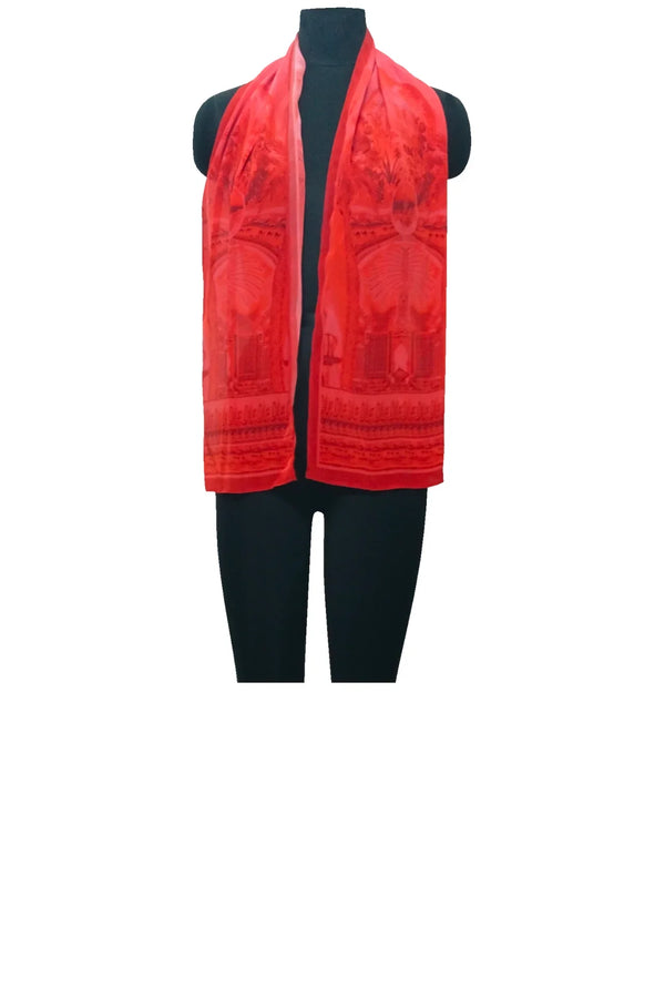 Red Scarves in Dubai Print