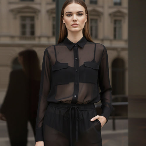 Sheer Organza Shirts