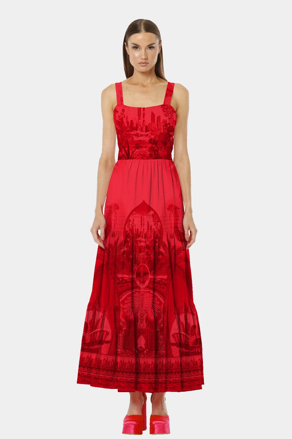 S Red Fancy Maxi Dresses S Red Fancy Maxi Dresses