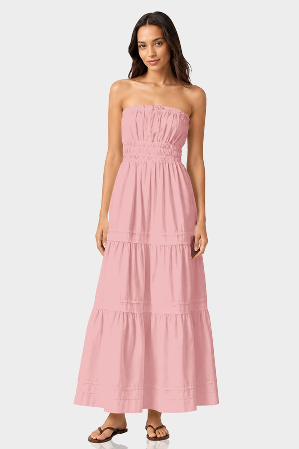 dusty rose maxi dress Dusty Rose Cotton Maxi Dress