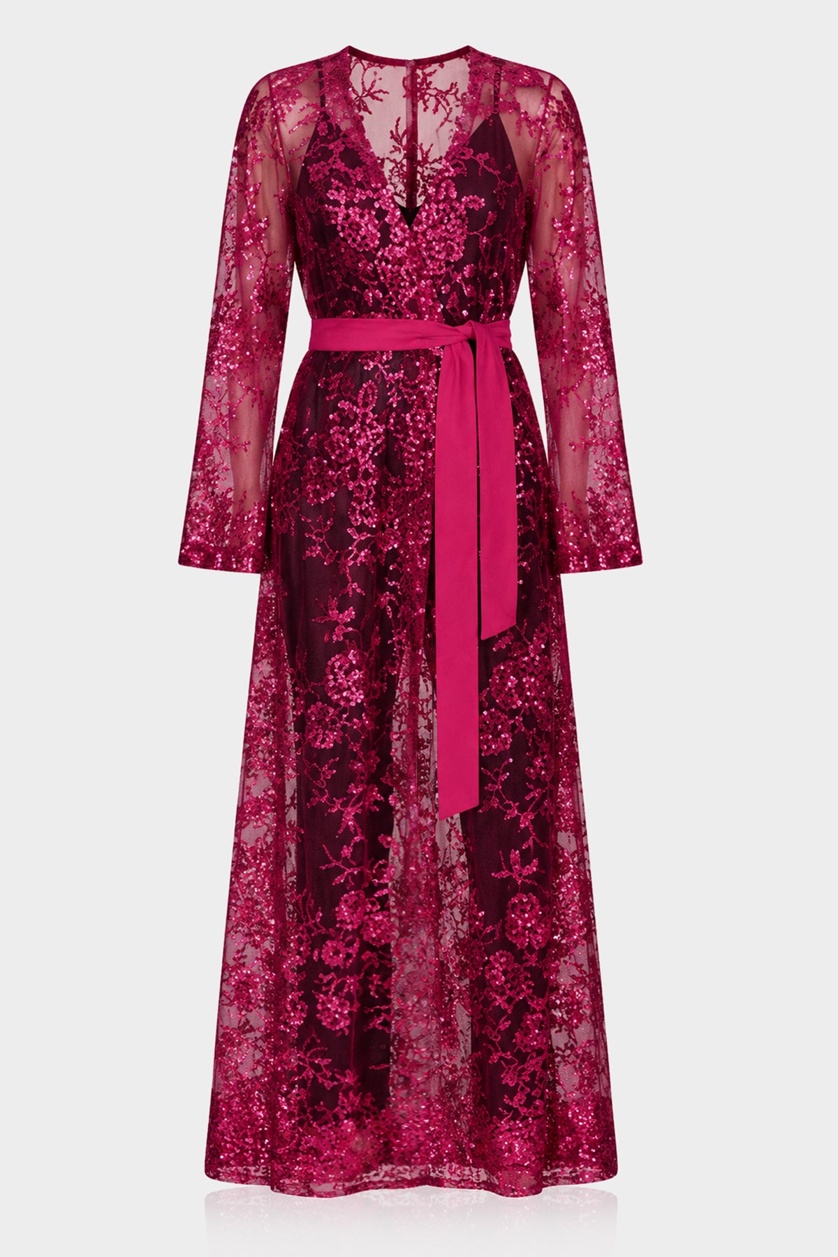 Glamorous Pink Sequin Kaftan
