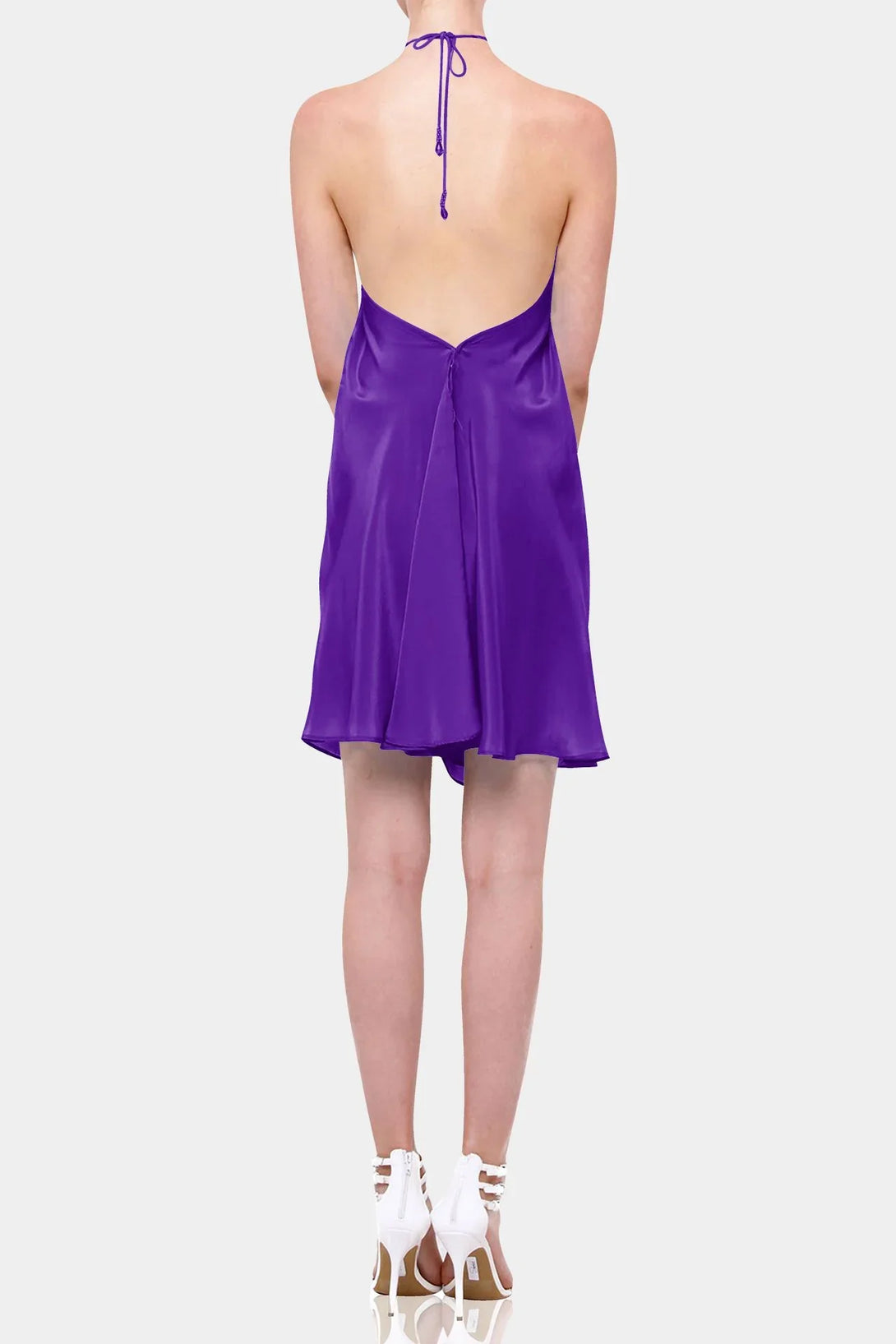 Designer Short Purple Party Dress | Short Silk Dress | Shahida Parides Designer Short Purple Party Dress | Short Silk Dress | Shahida Parides