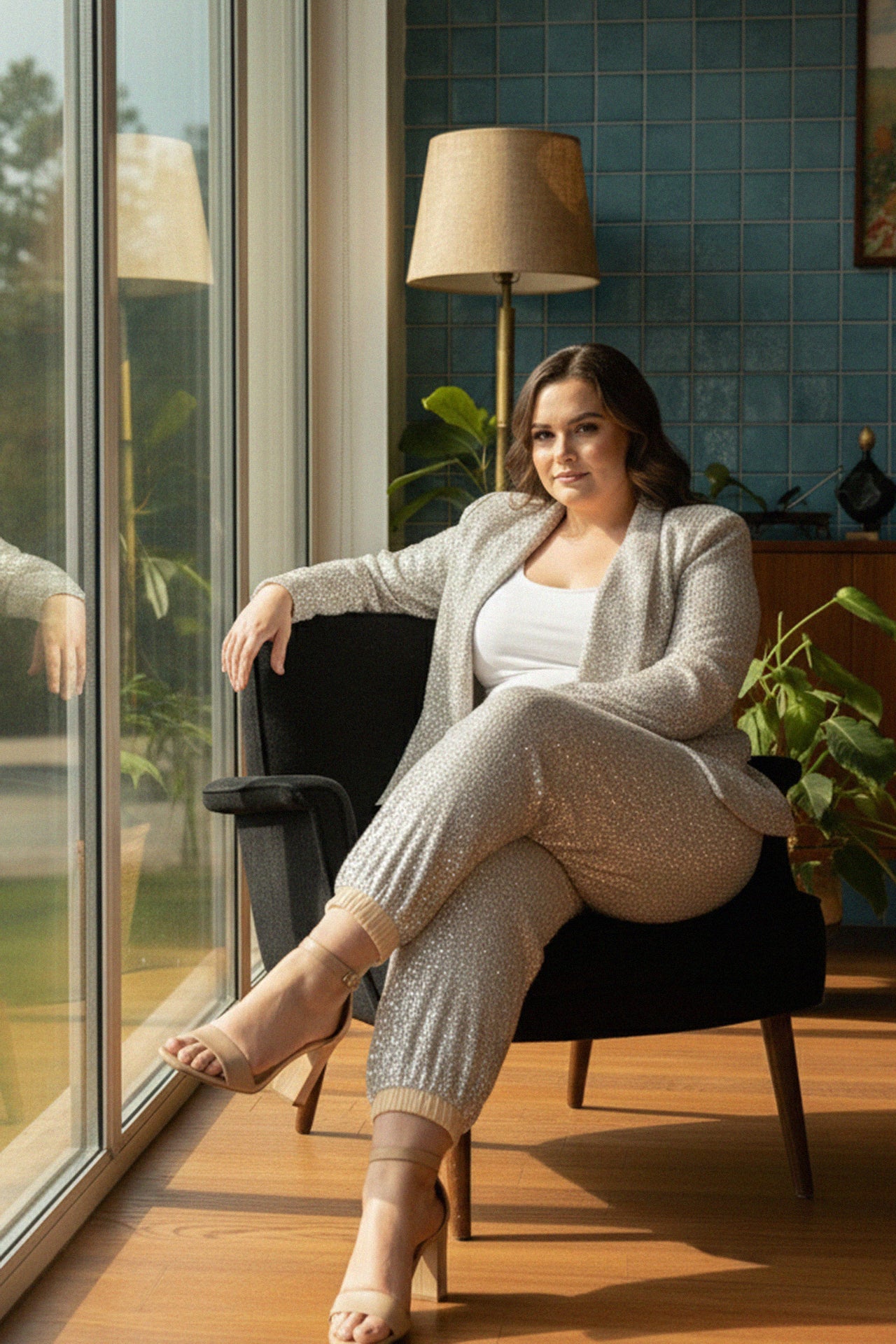 Plus Size Sequin Blazers - Designer Sequin Jackets & Coat -Kyle