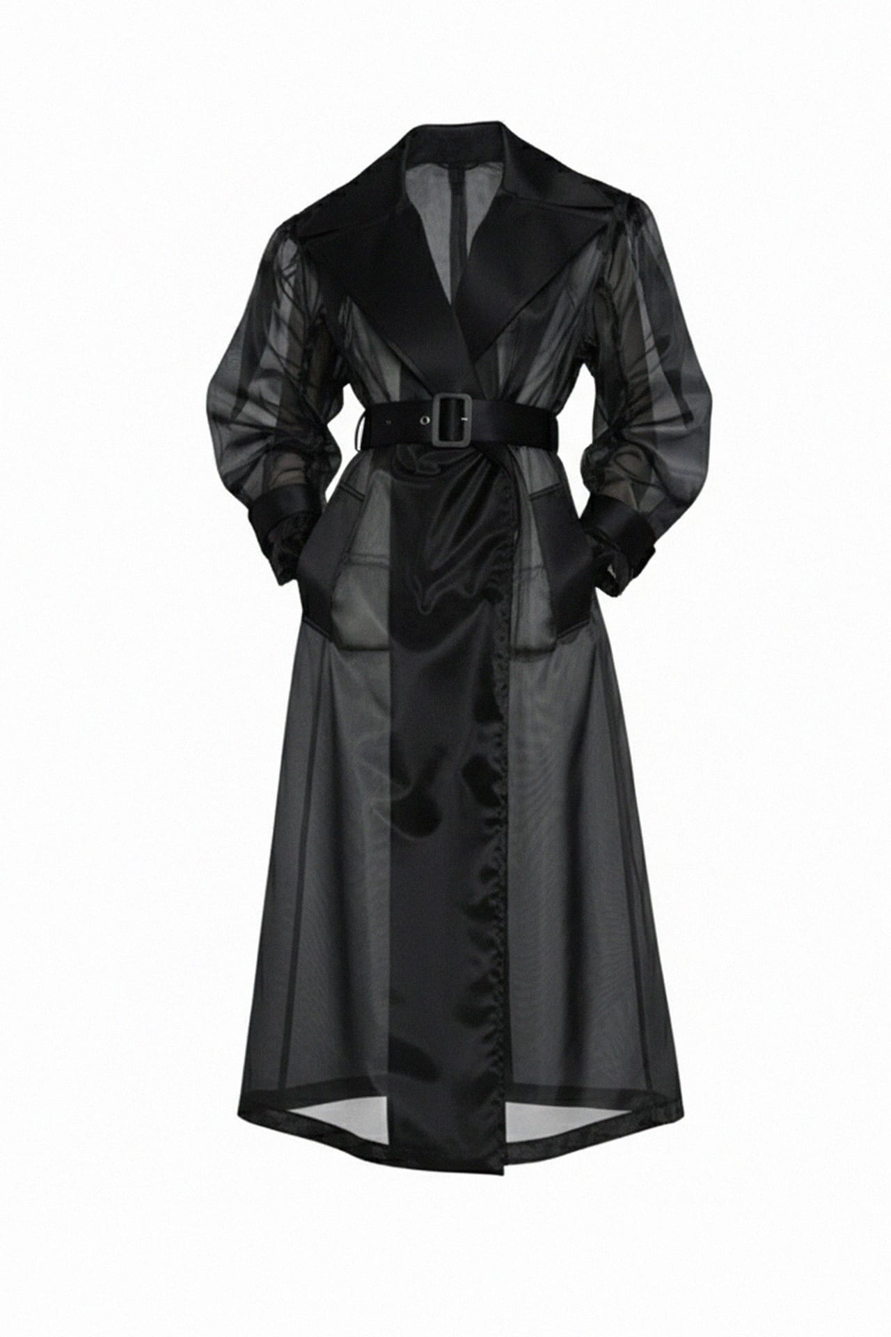 Sheer Organza Trench Coat for Women - Shahida – Shahida Parides