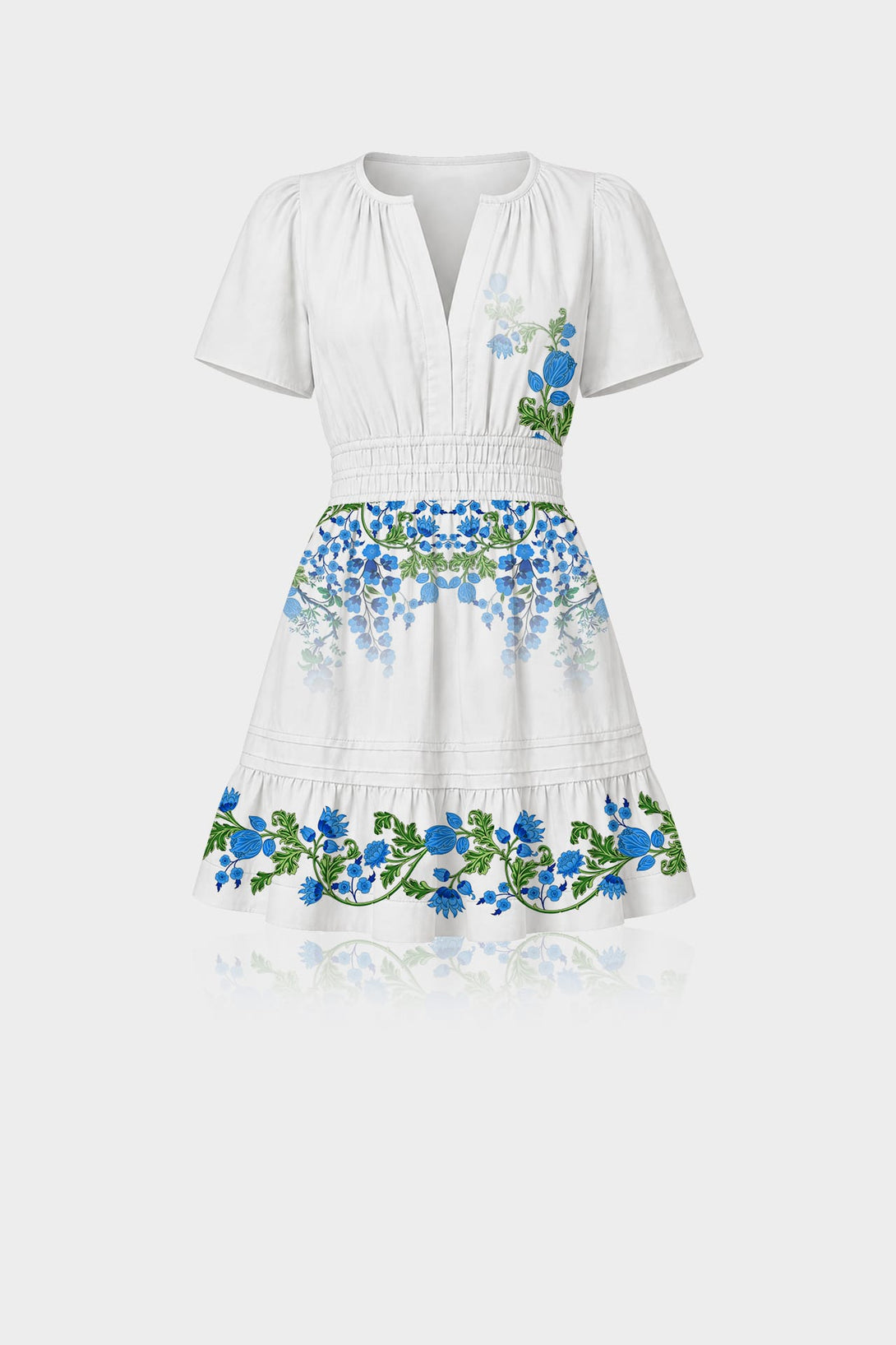blue and white european dress Santorini Blue and White Maxi Dress