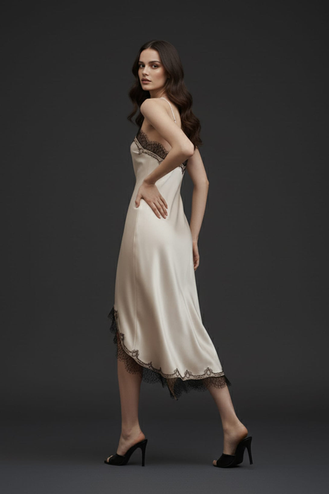 chinese dress ladies Donne Floral Lace Midi Dress main image 1