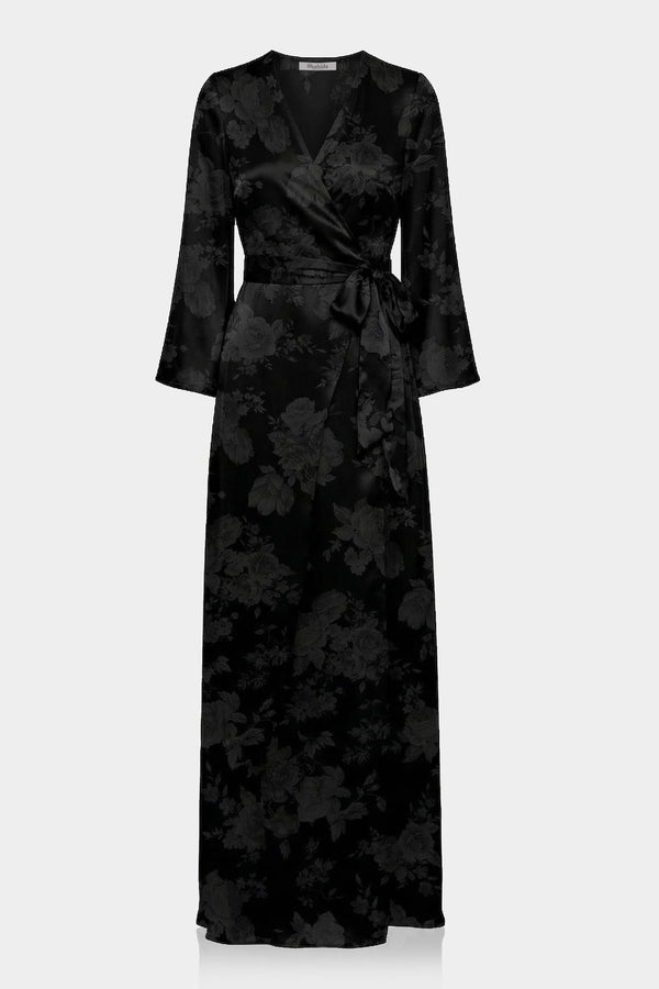 black floral wedding guest dress Berylove Women Pink Casual Strapless A Line Maxi Party Dress Hidden zipper/clasp at back Black Satin Wrap Maxi Dress