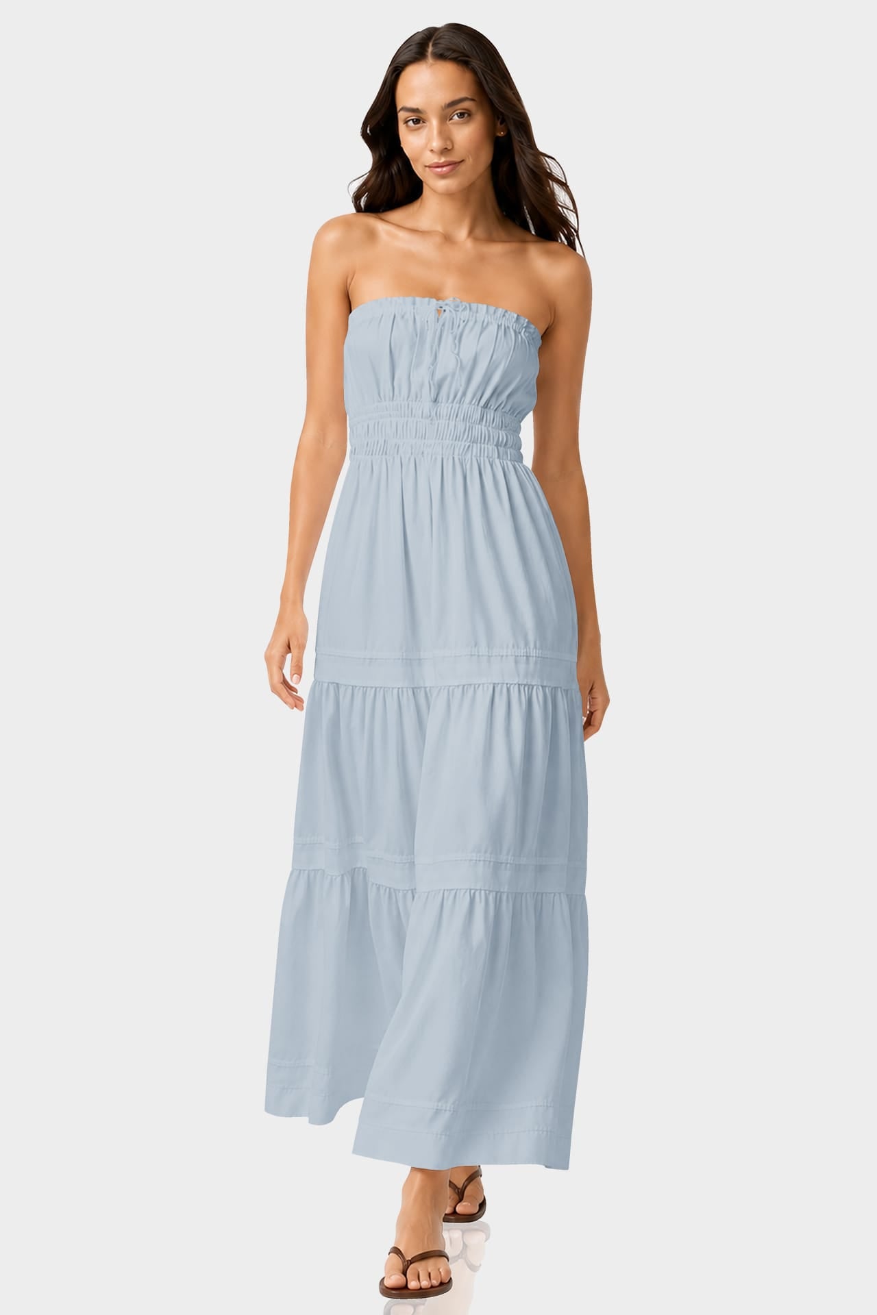 maxi dusty blue dress Dusty Blue Satin Cowl Neck Bridesmaid Dress Sheath Floor-Length