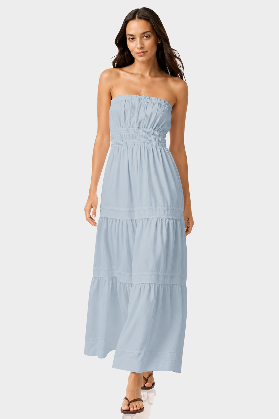maxi dress dusty blue Louise Dusty Blue Maxi Dress