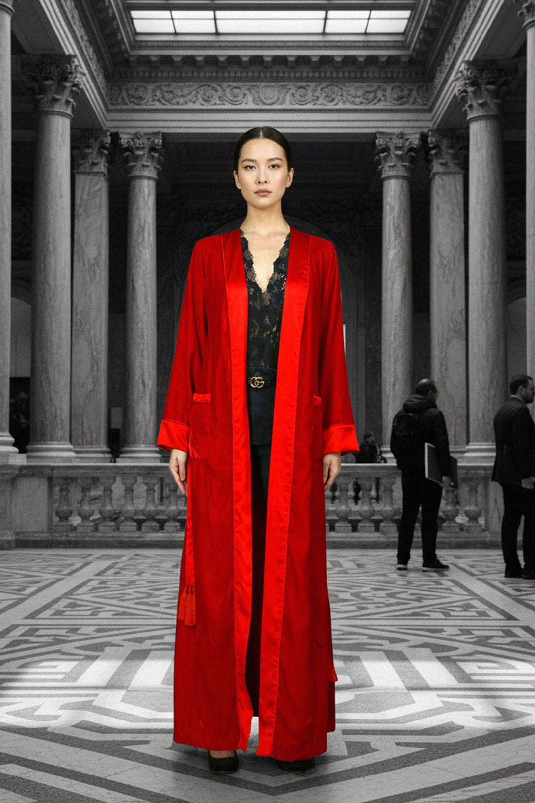 full length duster jacket,
long flowy duster jacket,
duster jacket outfit,
Shahida,