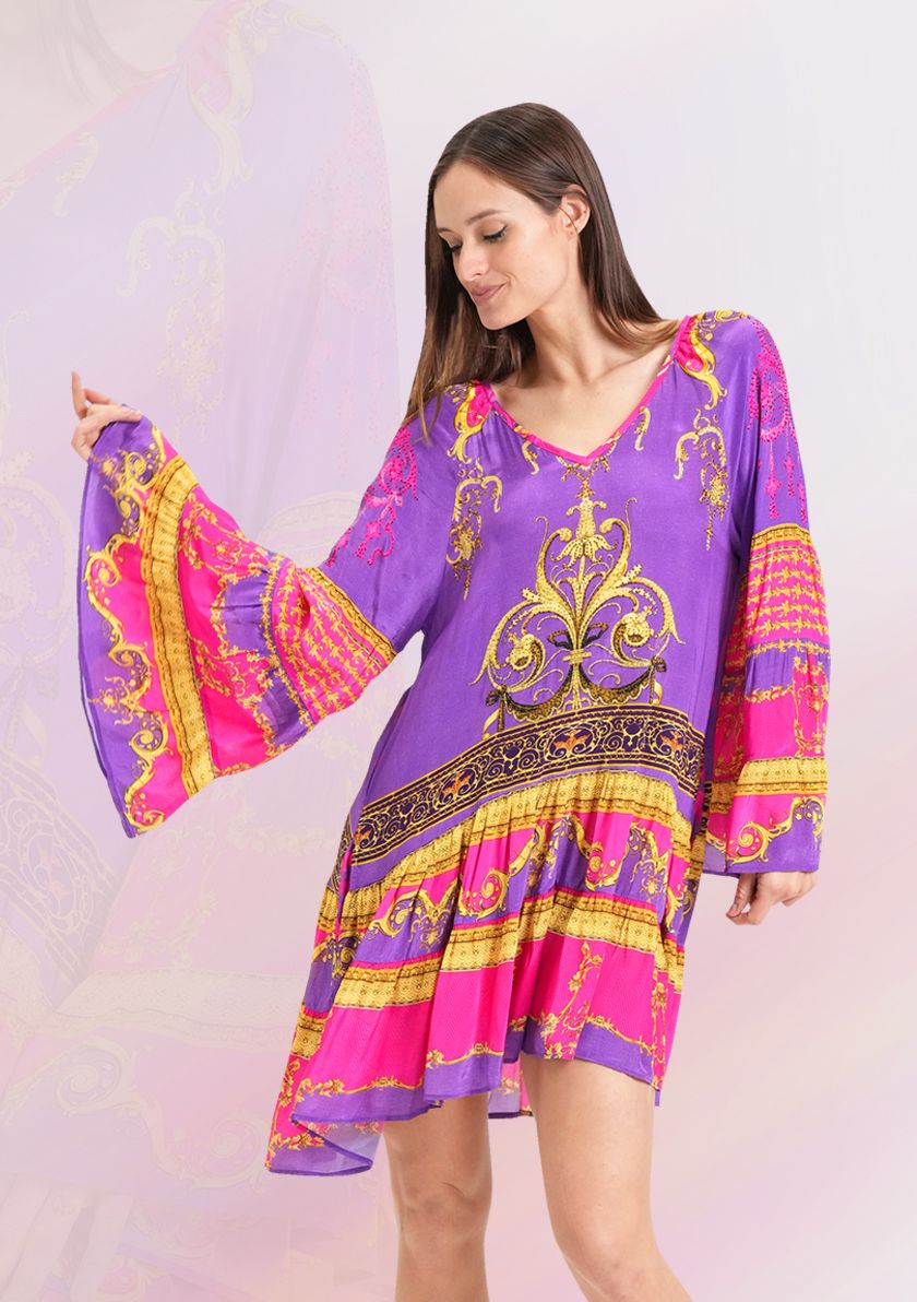 Full Sleeve Short Dress for women Designer Shahida Parides Short Dress for women