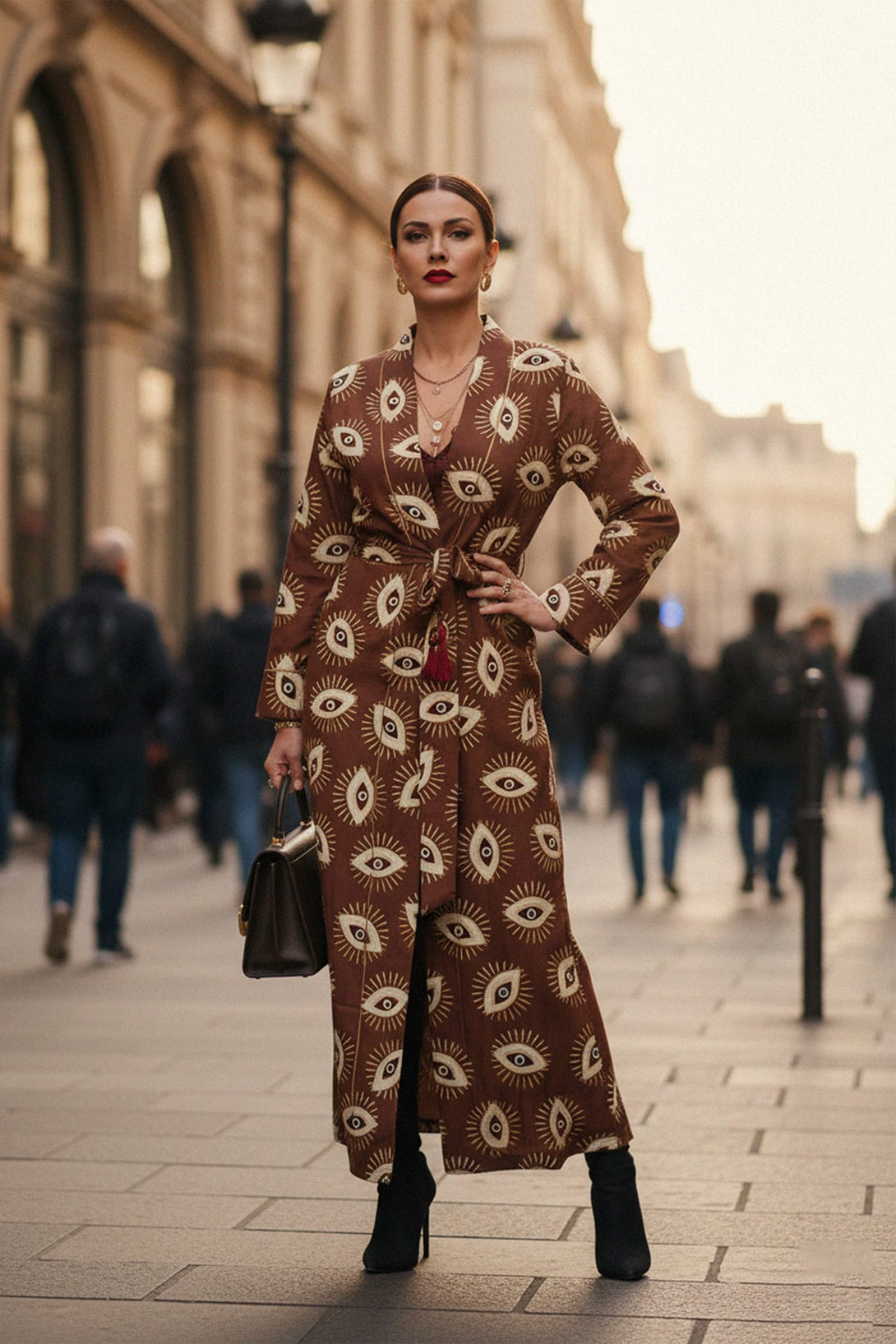 Women's spiritual evil eye robe dress for events, Shahida