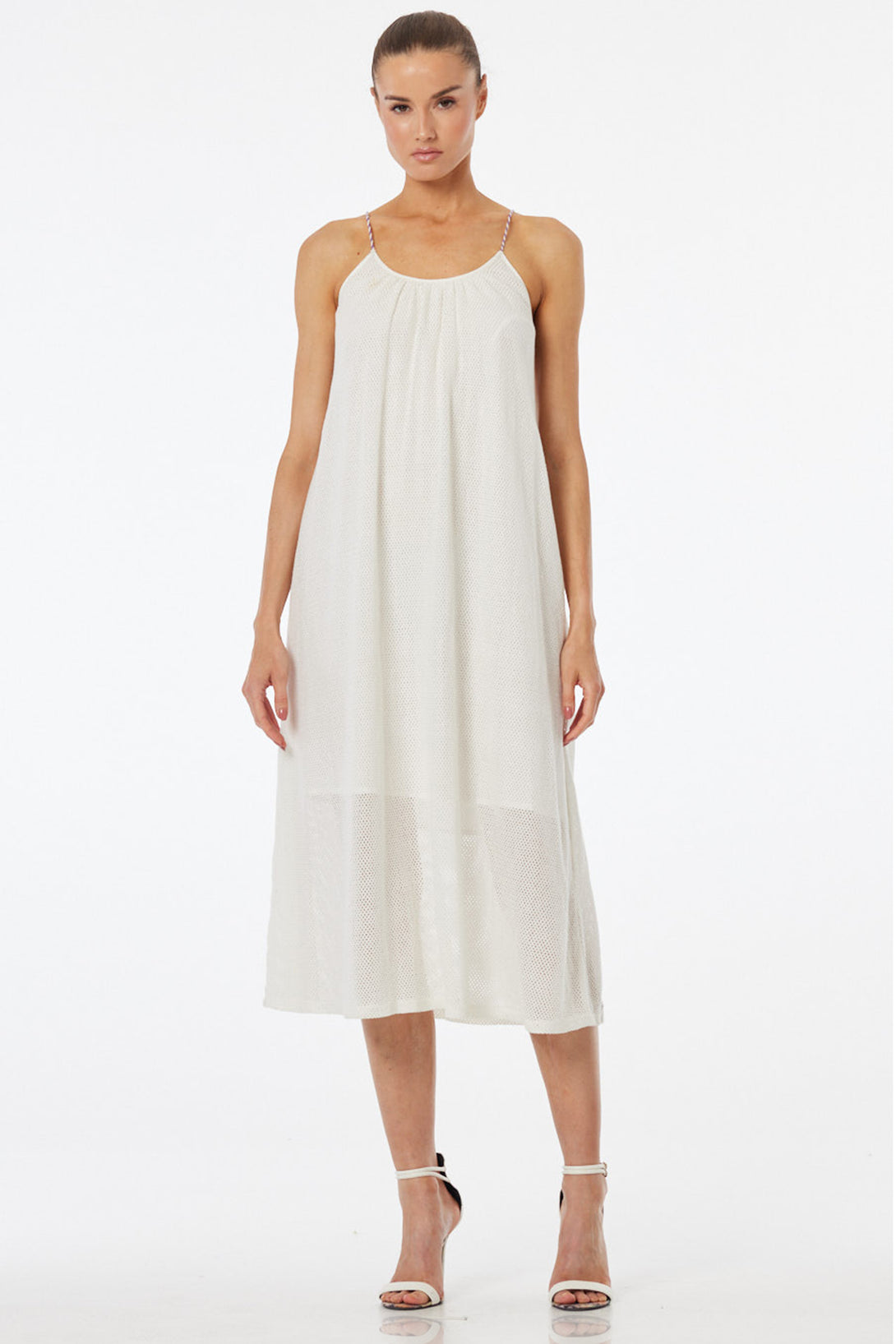 scoop mesh maxi dress Green Abstract Print Short Sleeve Scoop Mesh Maxi Beach Dress