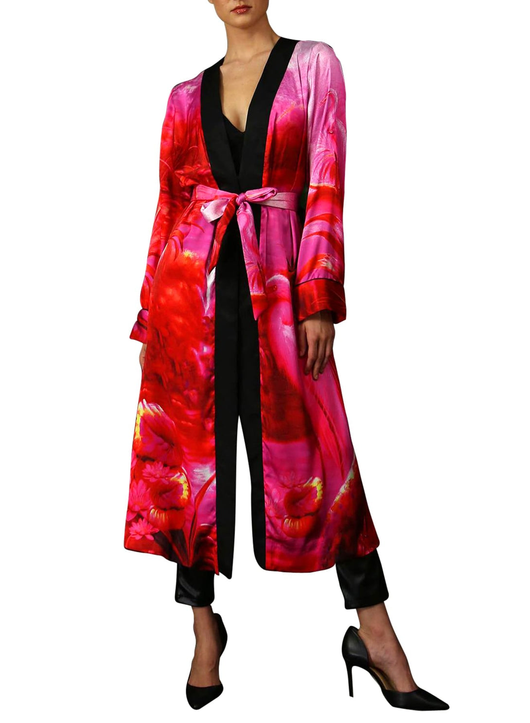 Kyle X Shahida, colorful kimono, Kyle Richards, silk robes and kimonos, silk robes for women, washable silk robe