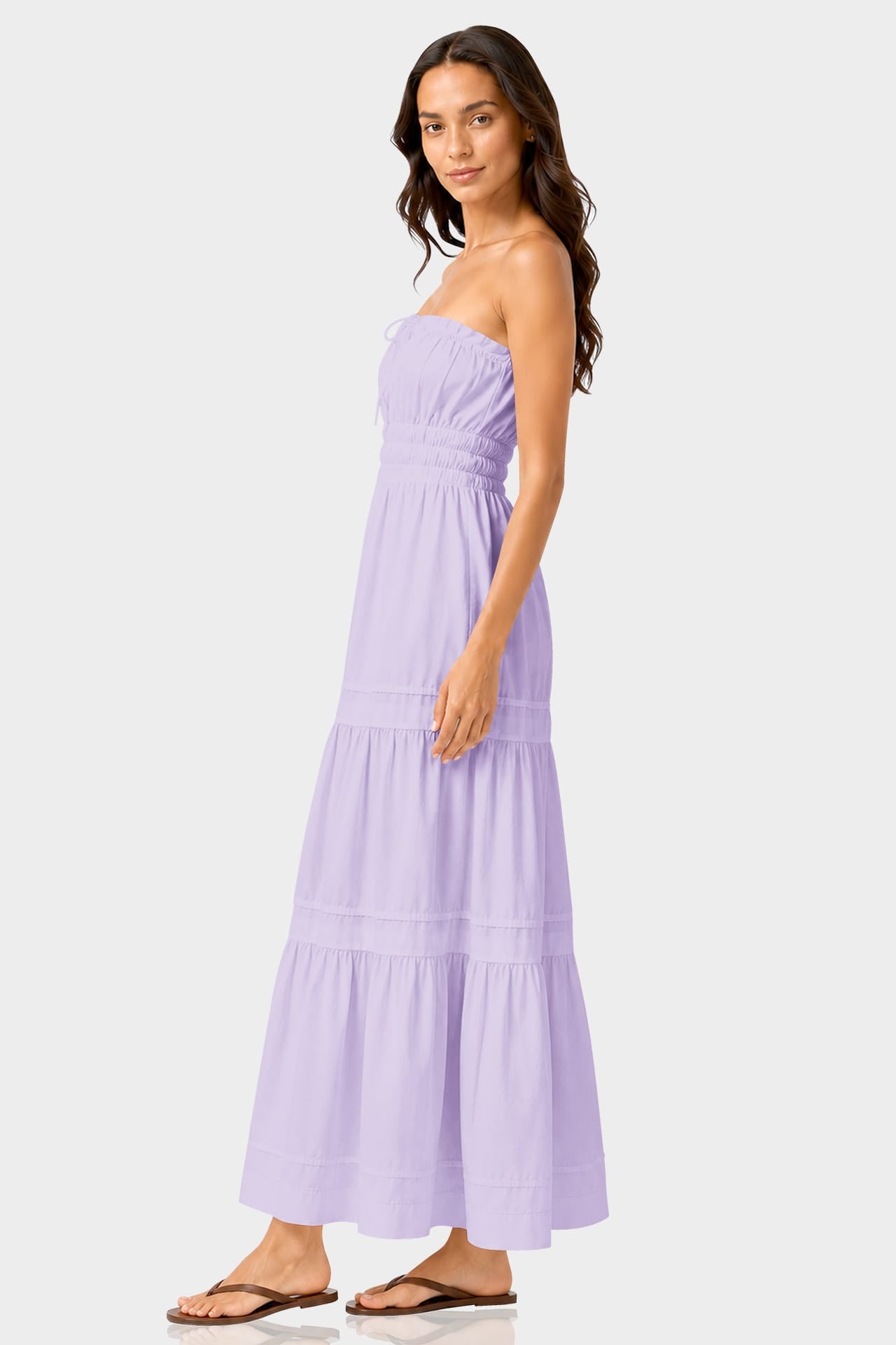 Lavender Cotton Maxi Dress