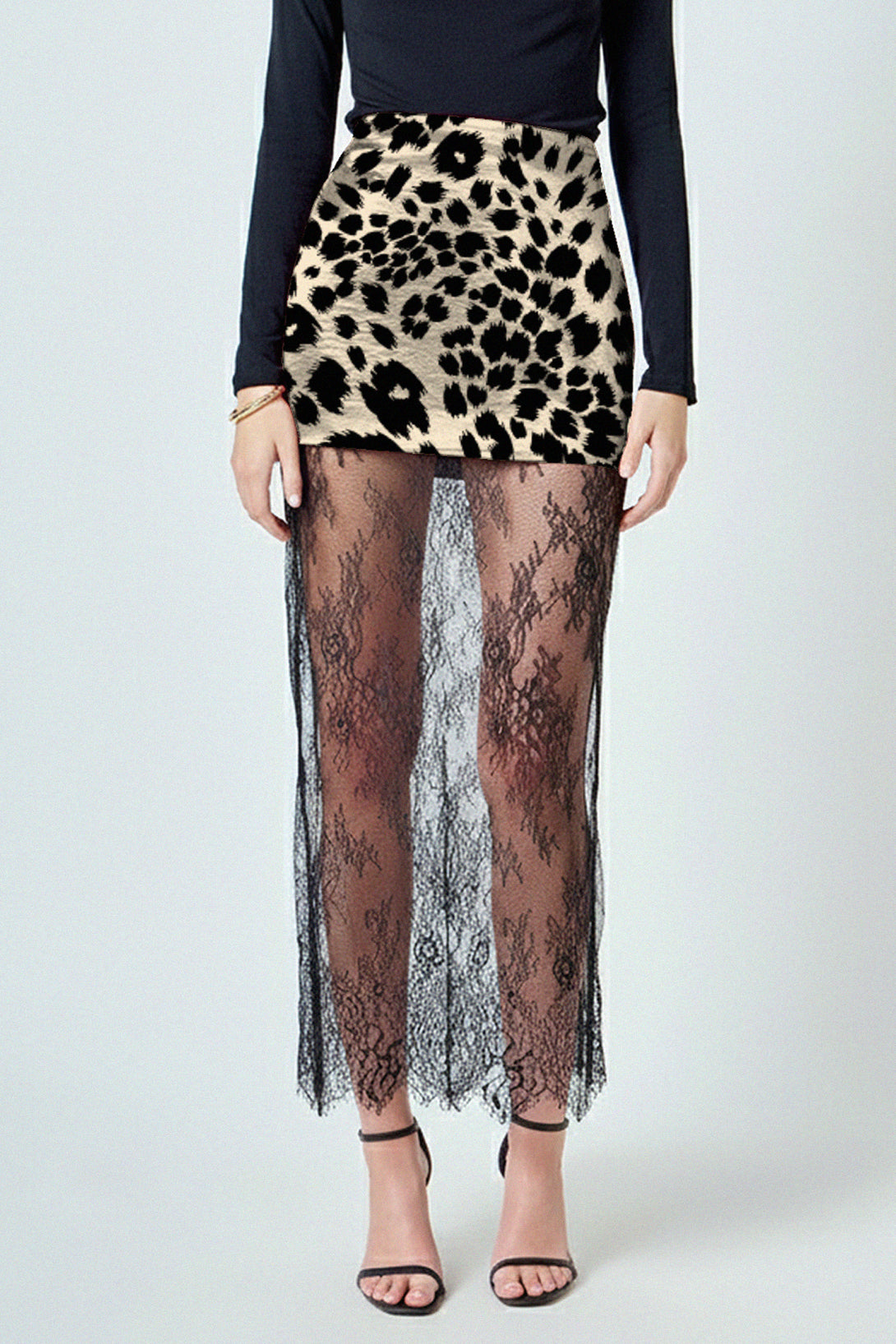 Shahida, Feminine maxi skirt with lace trim, Flowy lace maxi skirt outfit,
Summer maxi skirt with lace details,