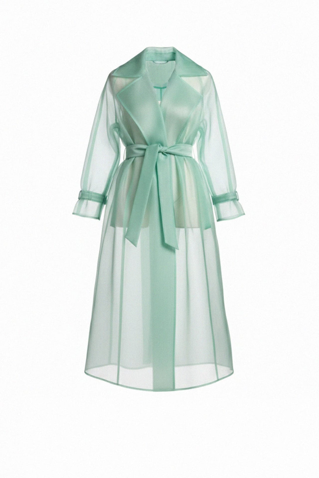 Long organza coat for evening or cocktail wear, Shahida,