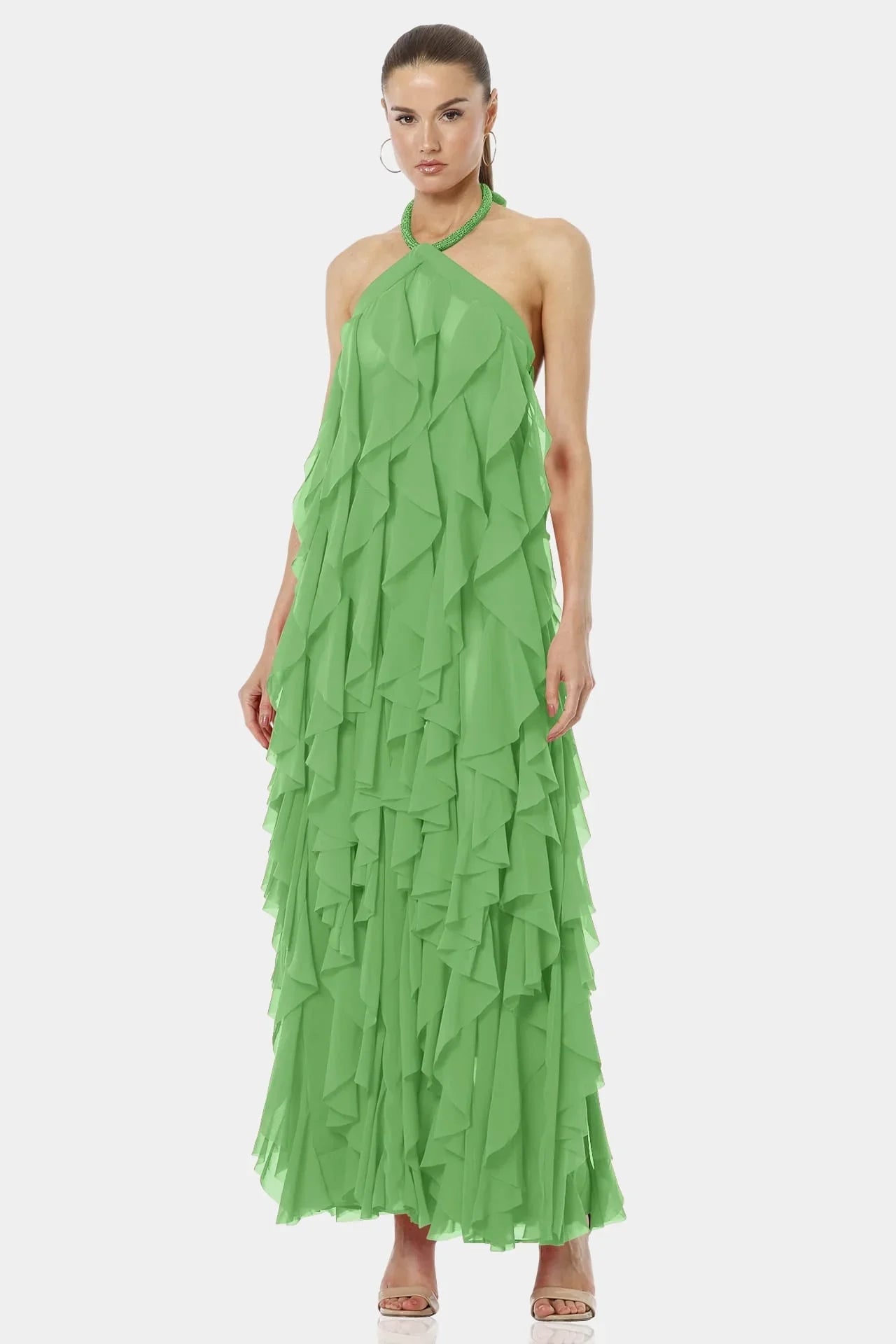 Mint Green Maxi Dress | Tiered Ruffle Dress | Long Maxi Dress