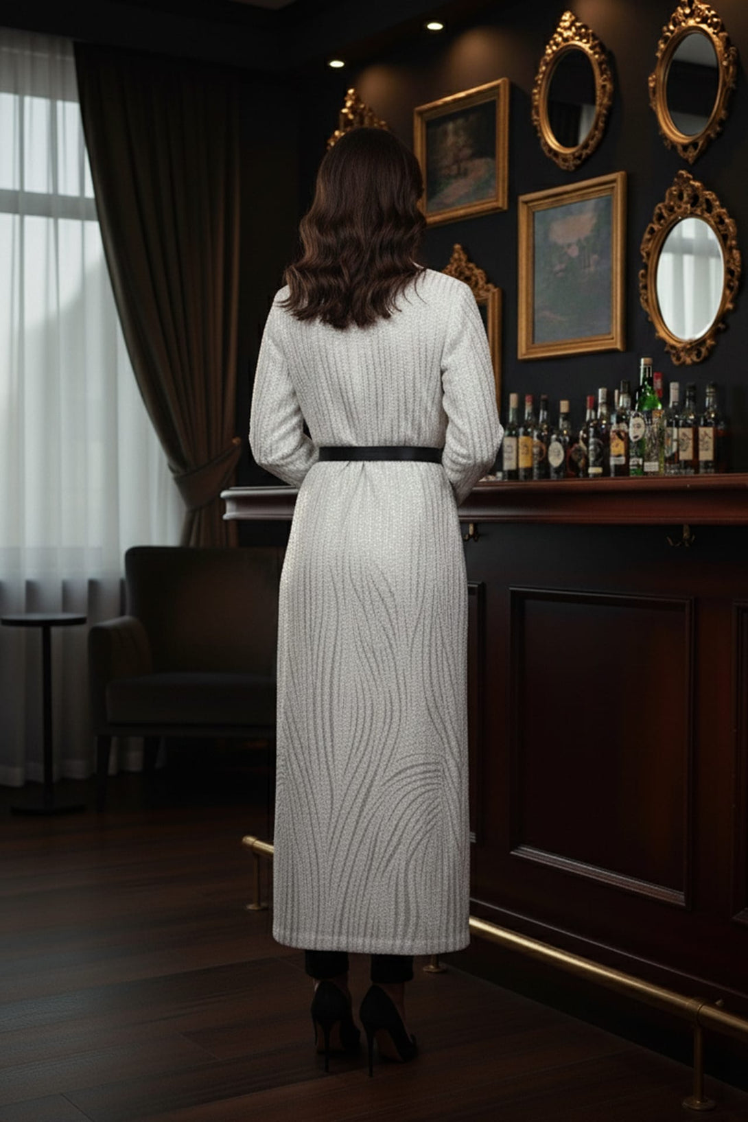 Couture Coats, Shahida, Luxe statement outerwear, Elegant occasion coat,