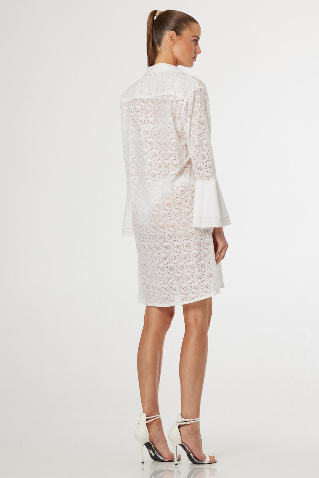 Luxury White Crochet Lace Beach Cover-Up Dress – Shahida Parides