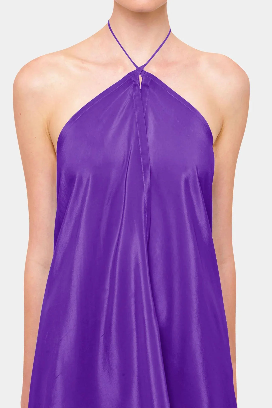 royal purple mini dress Designer Short Purple Party Dress | Short Silk Dress