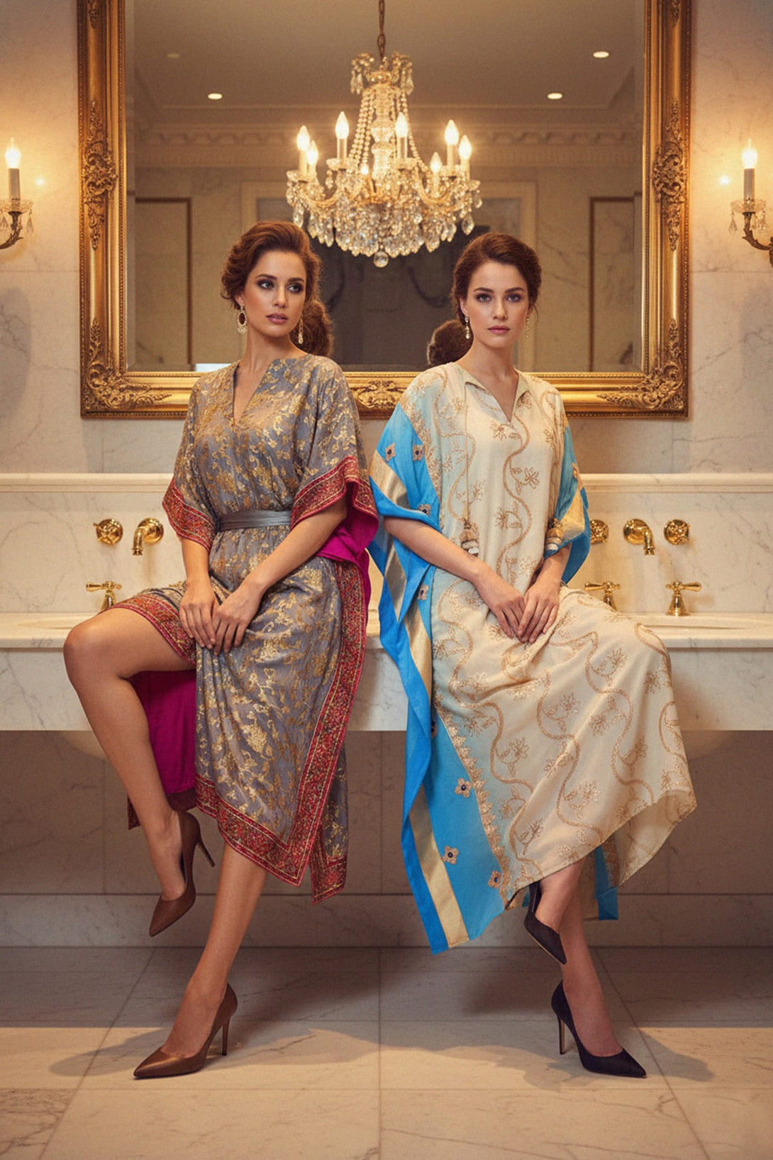 Flowing kaftan outfits, Shahida,
Kaftans with intricate designs,
Luxury kaftan fashion for women,
