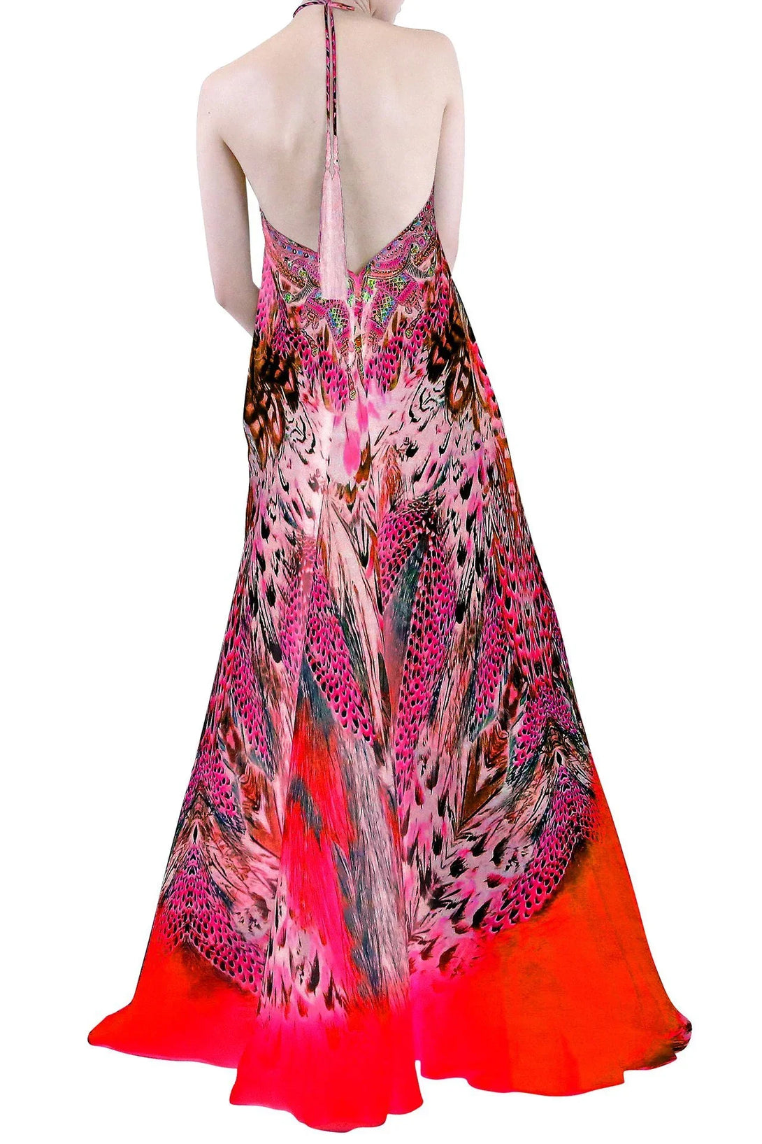 Designer Maxi Dress Hot Pink | Long Summer Dresses | Shahida Parides Designer Maxi Dress Hot Pink | Long Summer Dresses | Shahida Parides