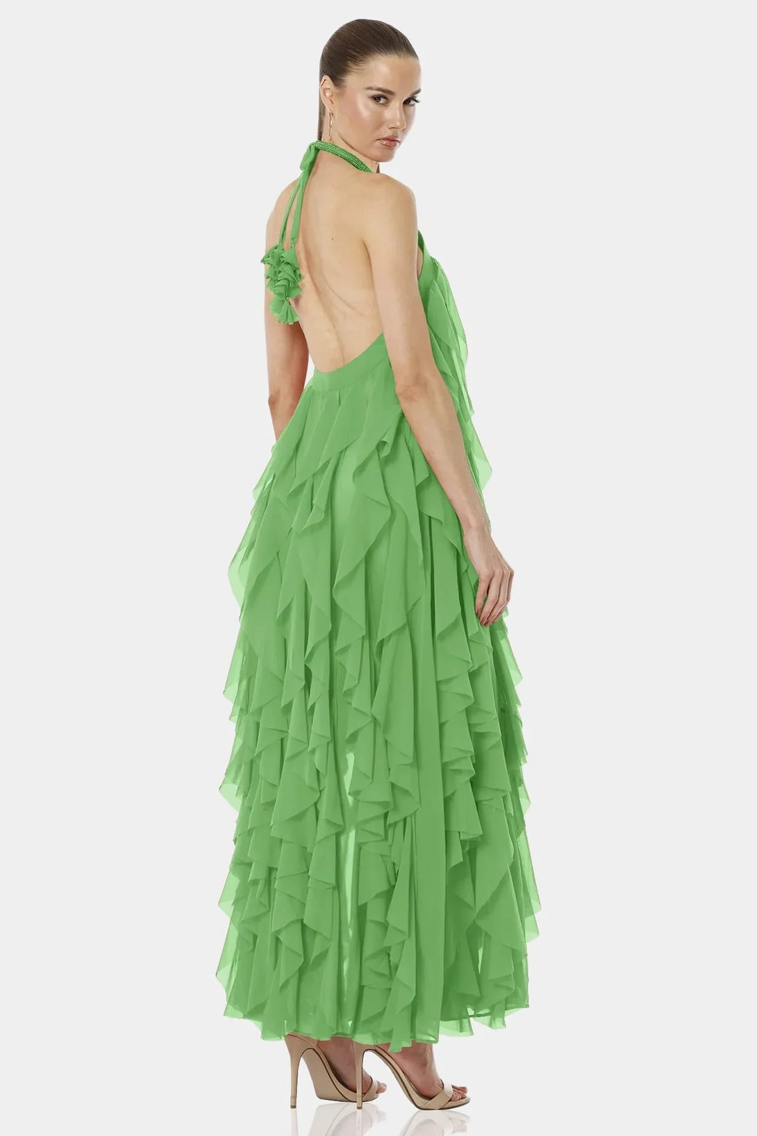 Mint Green Maxi Dress | Tiered Ruffle Dress | Long Maxi Dress | Qishma Shahida Parides Mint Green Maxi Dress | Tiered Ruffle Dress | Long Maxi Dress | Qishma Shahida Parides