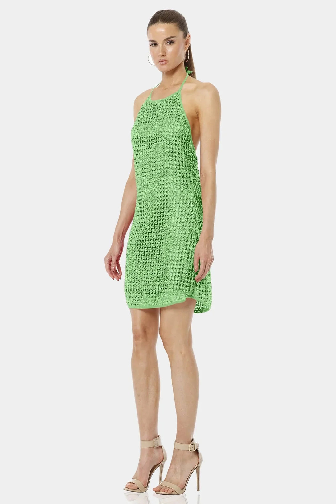 Mint Green Mini Dress | Mini Sequin Dress | Halter Neck Dress | Qishma Small Mint Green Mini Dress | Mini Sequin Dress | Halter Neck Dress | Qishma Small