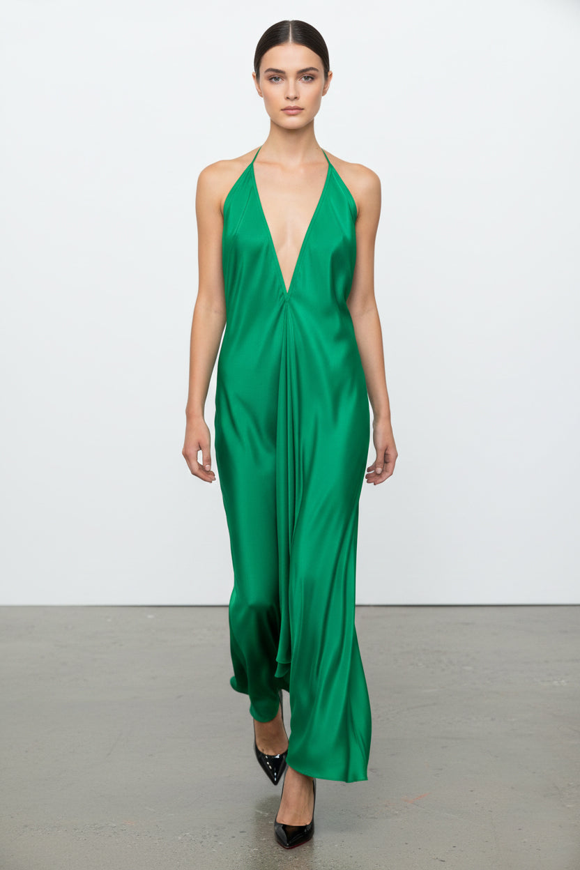 green handkerchief dress One Size Emerald Maxi Dry clean only Slips width:NA Summer Fit Women's Close-fitting Mini Dress