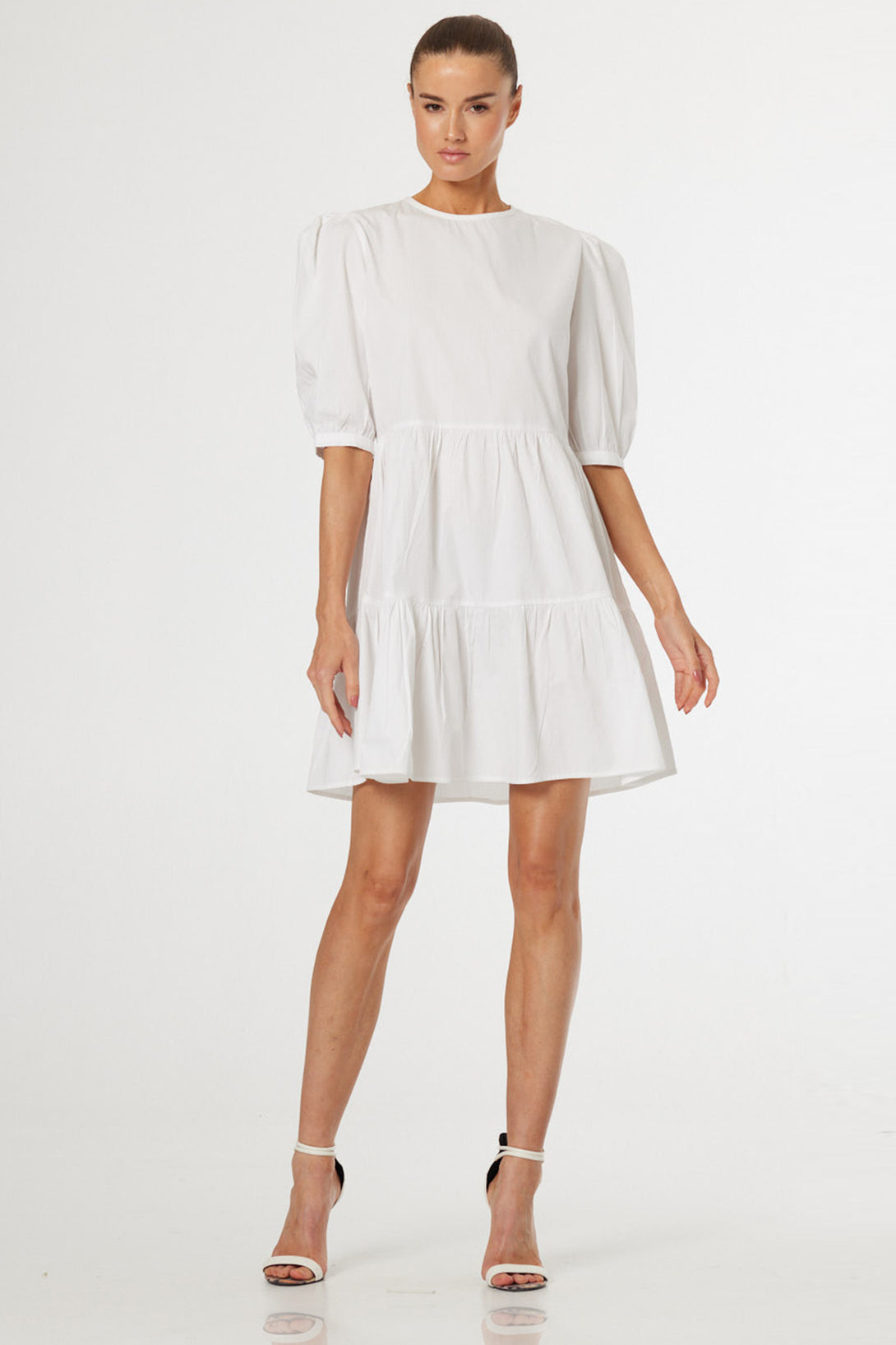 mini dress daytime Splendid Lounge Denim Mini Dress With V-Neckline And Zipper Closure - Indigo