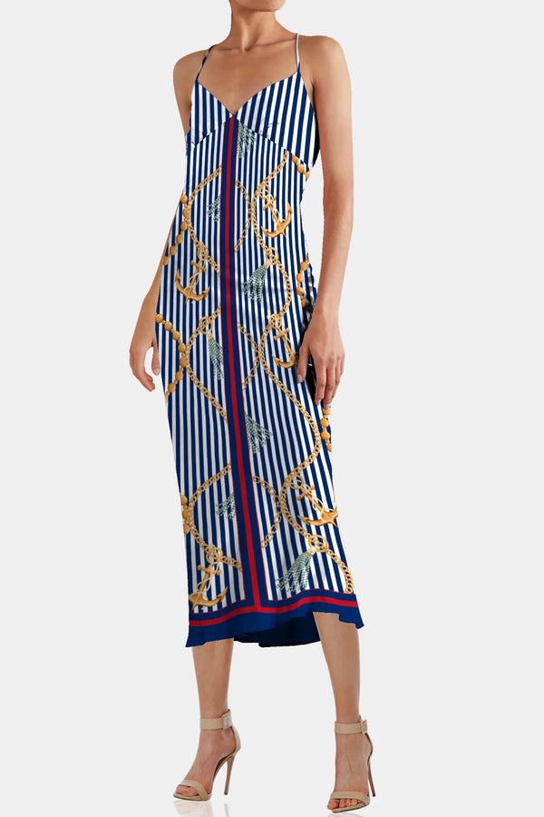 Blue Midi Dress | Summer Vacation Dresses