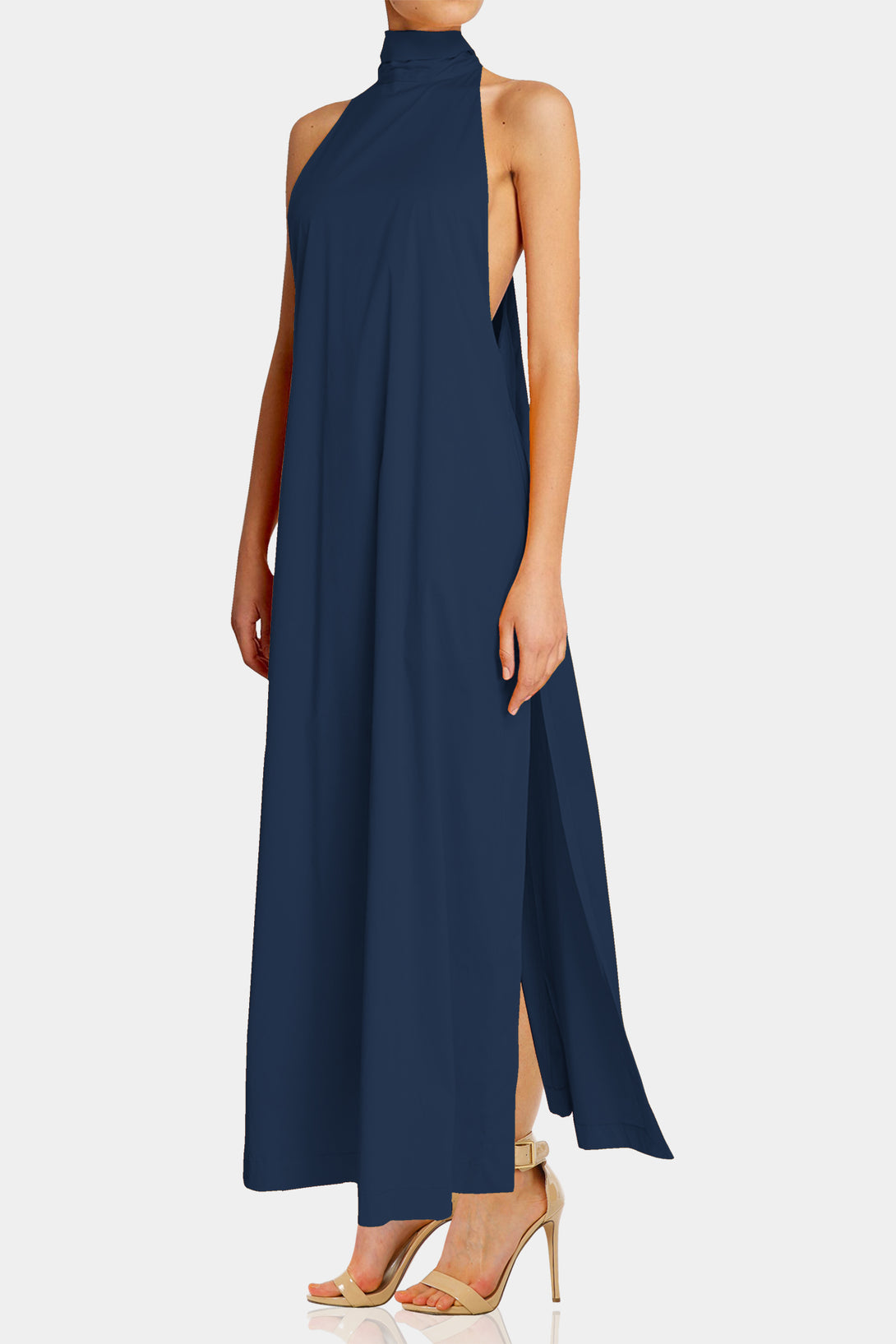 high low maxi dress white AKIRA Sitting Pretty Woven Maxi Dress | White