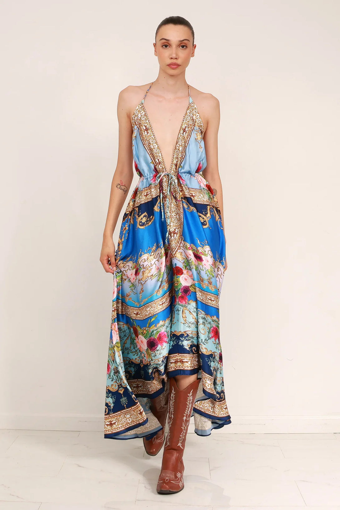Printed Maxi Dress for Women | Going Out Long Dress - Shahida Parides Printed Maxi Dress for Women | Going Out Long Dress - Shahida Parides