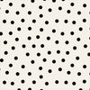 Ivory Polka Dot Deep-V Flutter-Sleeve Satin A-Line Wedding Guest Dress