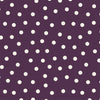 Plum Polka Dot Deep-V Flutter-Sleeve Satin A-Line Wedding Guest Dress